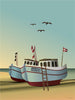 Vissevasse Fishing Boats Poster, 30x40 Cm