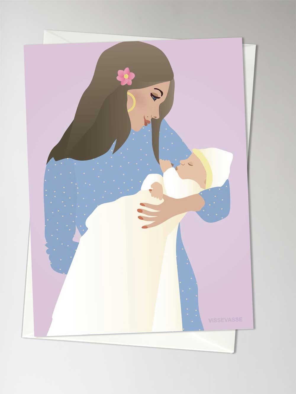 Vissevasse Mama & Baby Card, A6