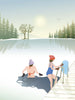 Vissevasse Affiche Vinterbad, 30x40 cm