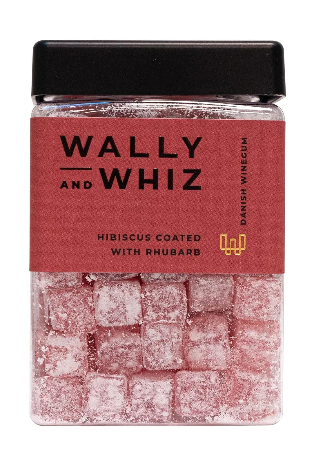 Wally And Whiz Vingummi kub, hibiskus med rabarber, 240g