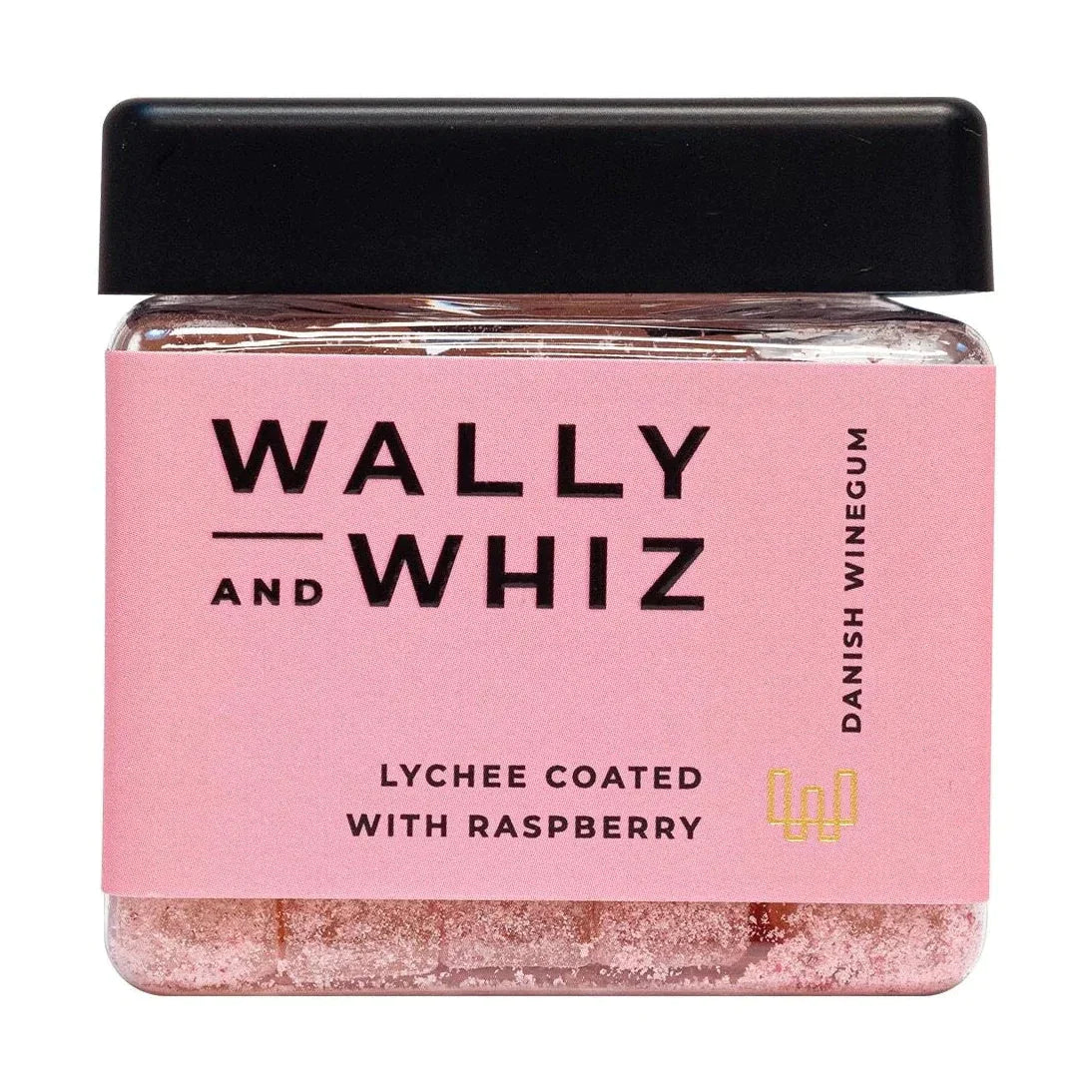 Wally og Whiz Wine Gum Cube, Lychee með hindberjum, 140g