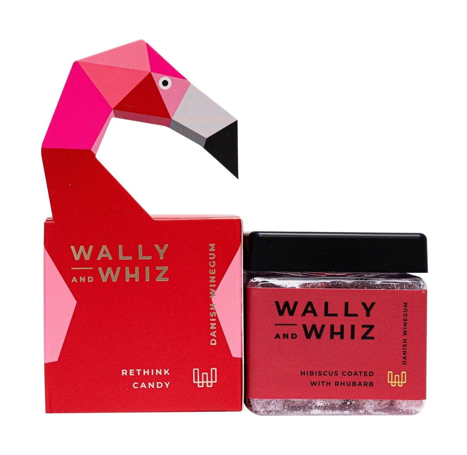 Wally And Whiz Wijngomkubus, flamingo rode hibiscus met rabarber 140 g