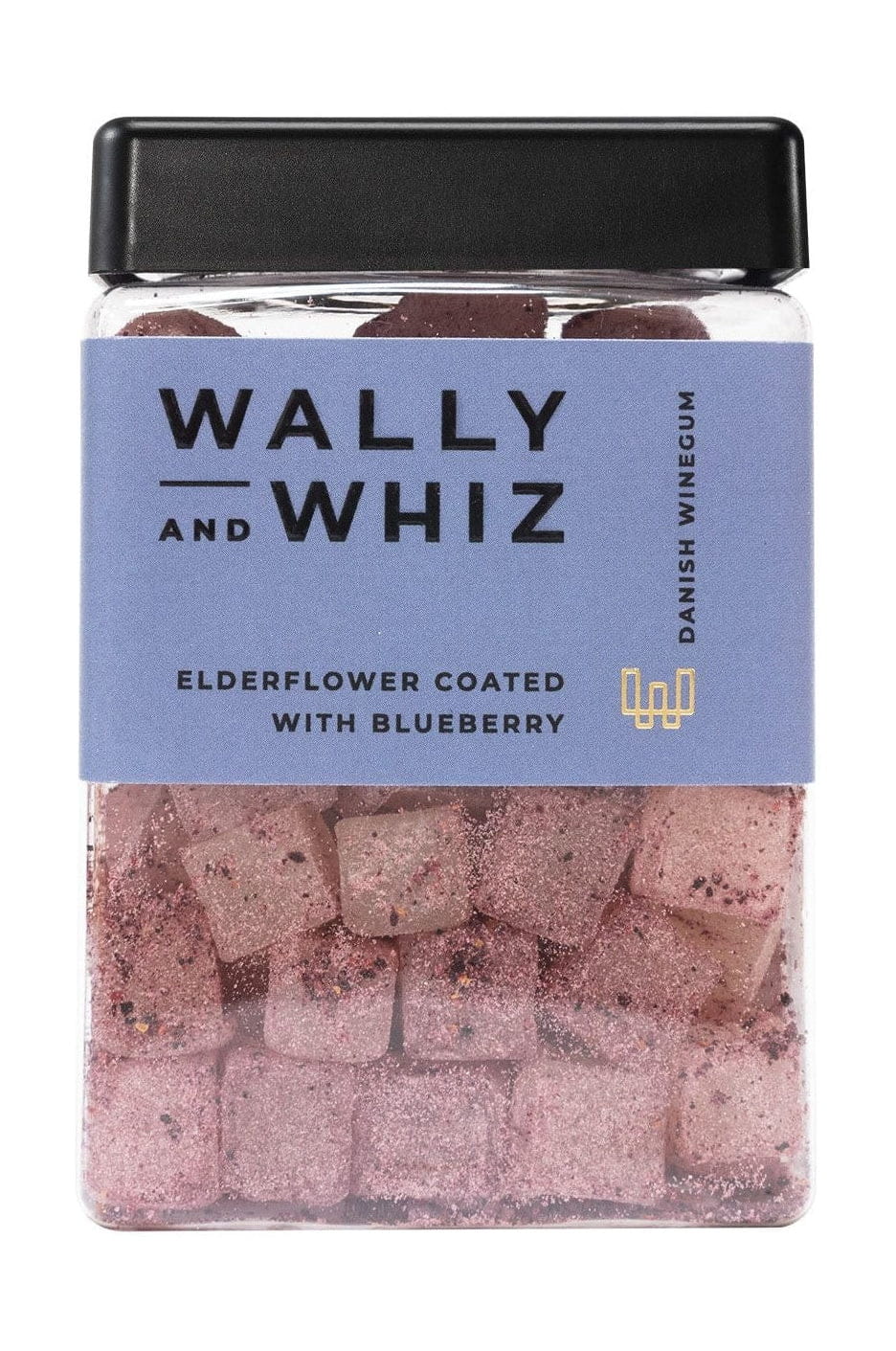 Wally And Whiz Vingummi kub, äldsteblomma med blåbär, 240 g