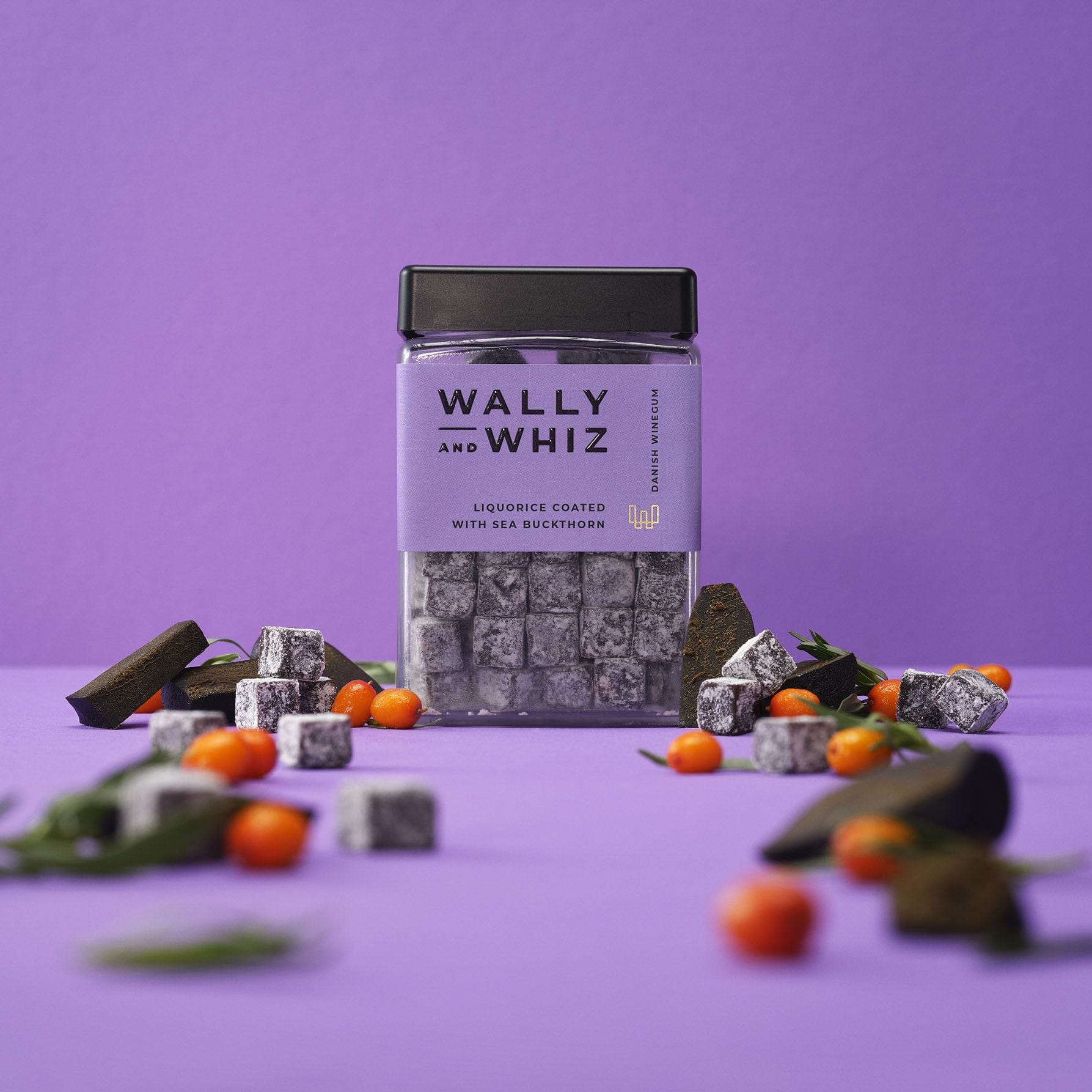 Wally And Whiz Wine Gum Cube, Liquorice With Sea Buckthorn, 240g