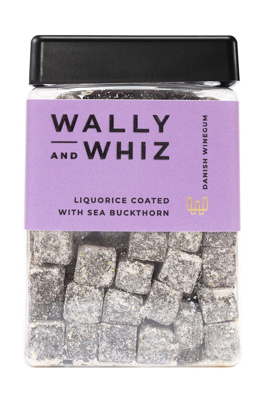 Wally And Whiz Vingummi terning, lakrids med havtorn, 240 g