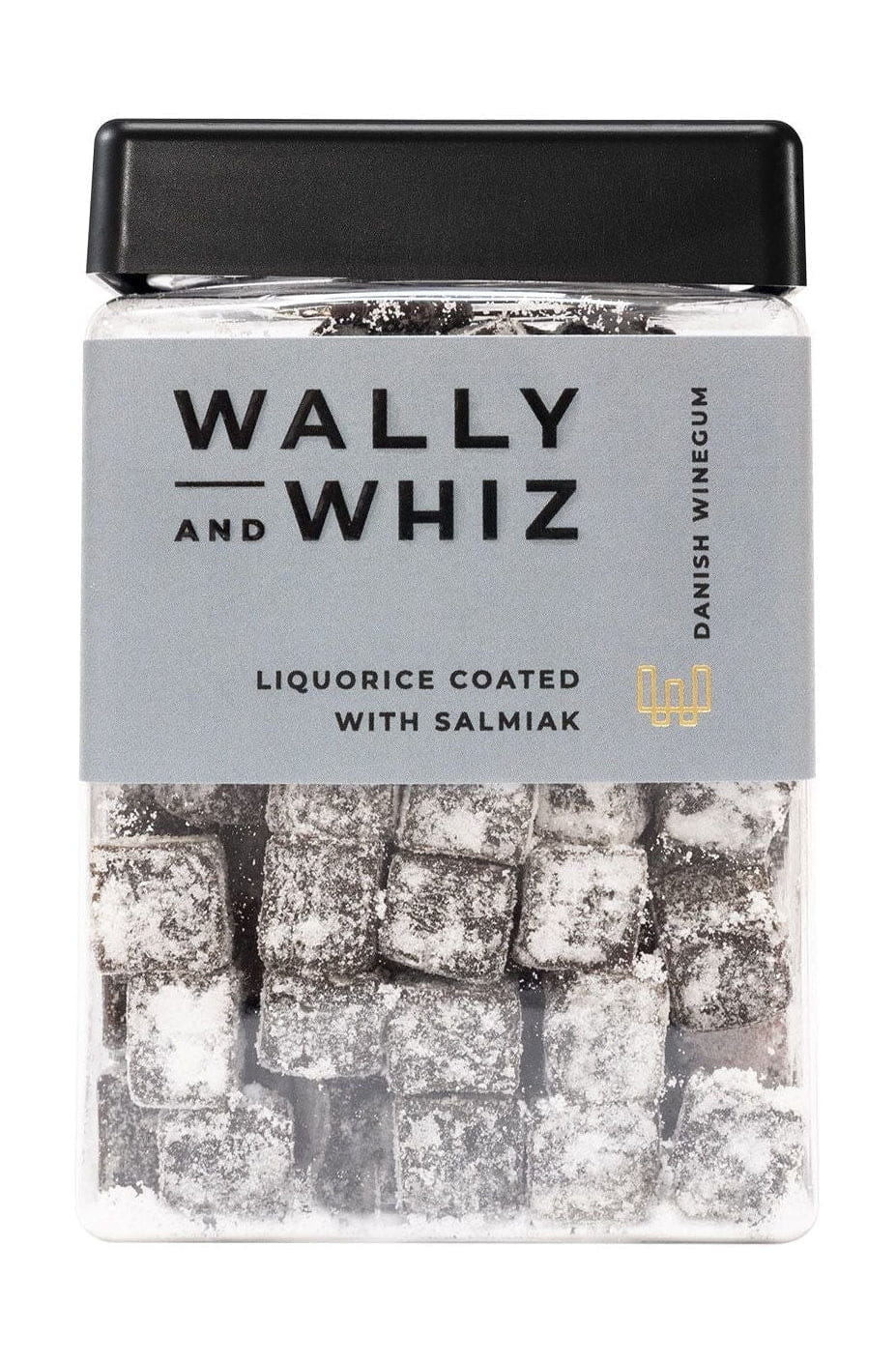 Wally And Whiz Vingummi -terning, lakridsfrugtgummi med Salmiak, 240 g