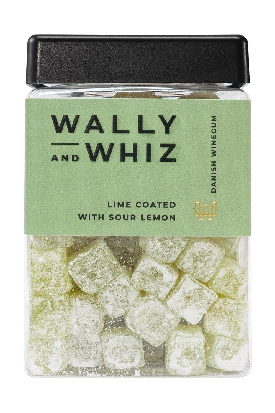 Wally And Whiz Vin gummi terning, limefrugter med sur citron, 240 g