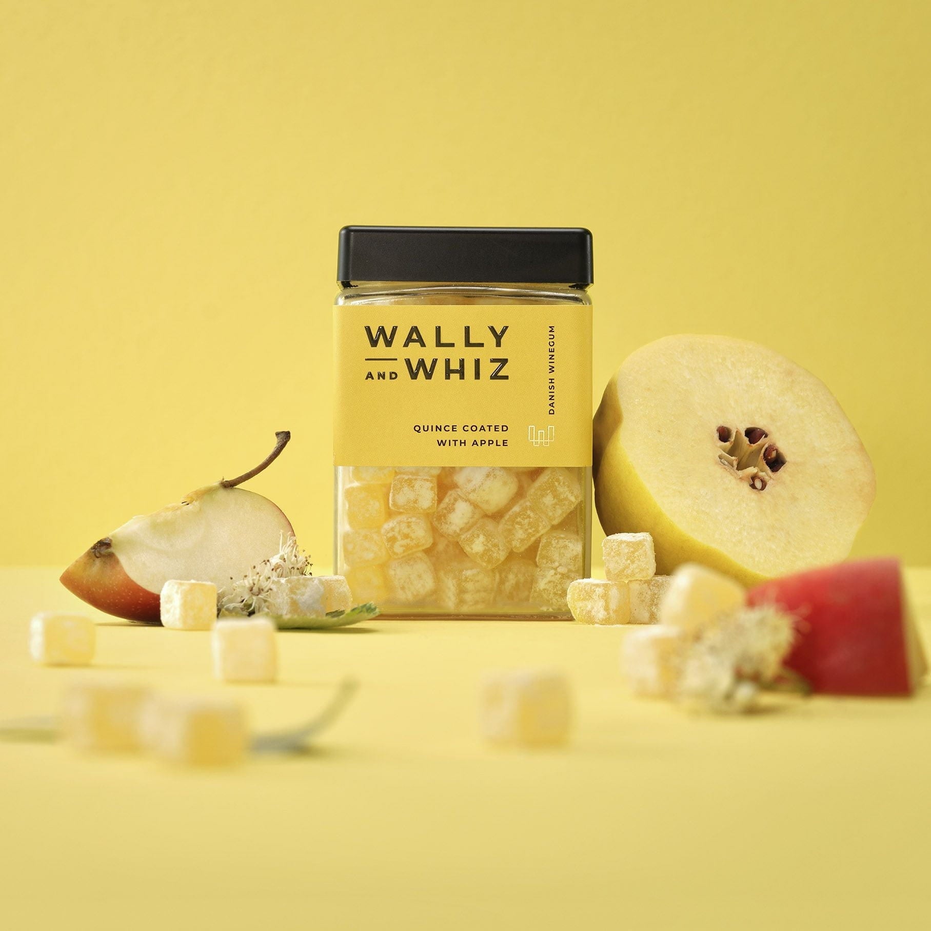 Wally og Whiz Wine Gum Cube, Quince með Apple, 240G
