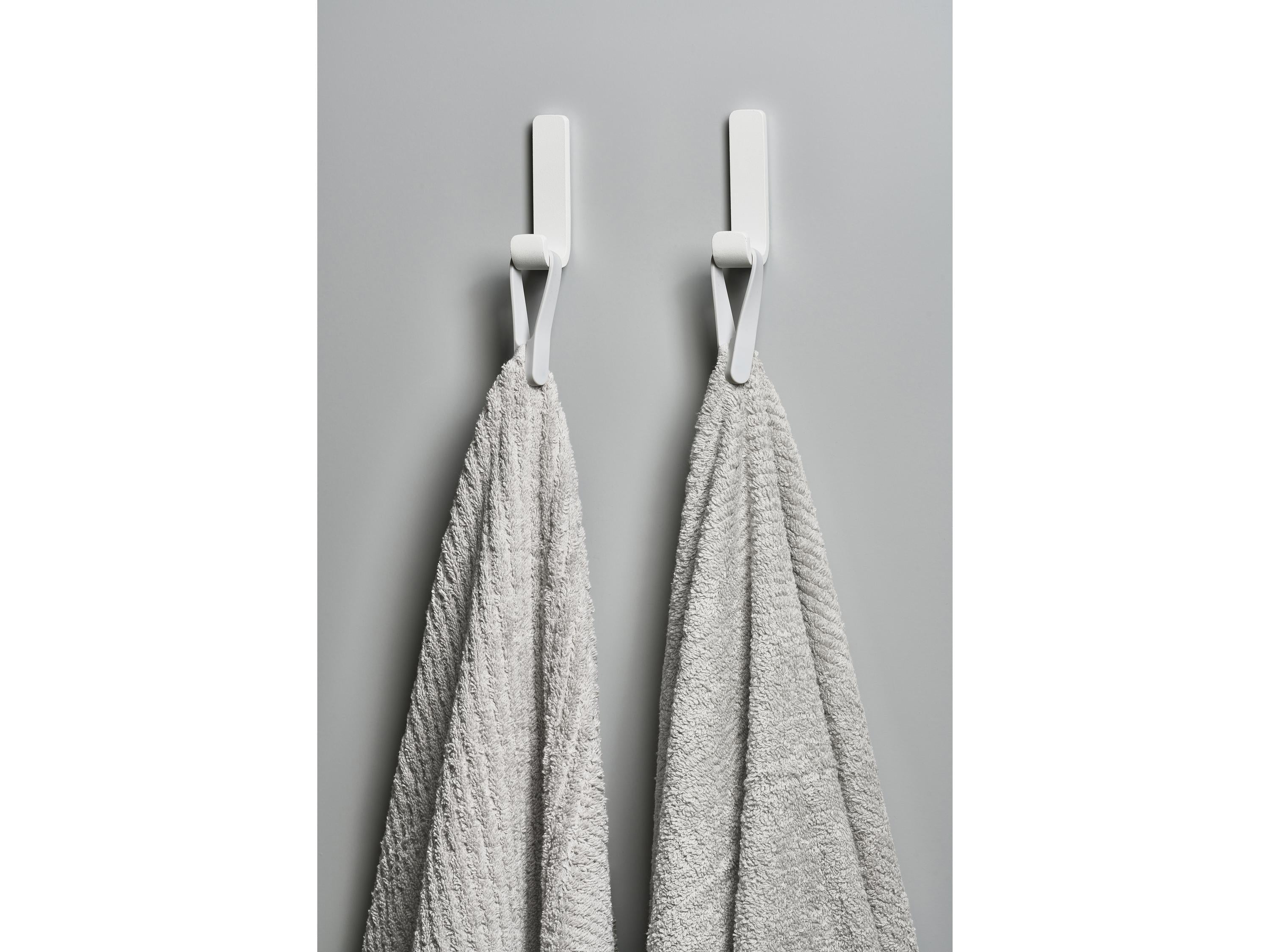 区域丹麦毛巾导轨9厘米2个，柔软的灰色