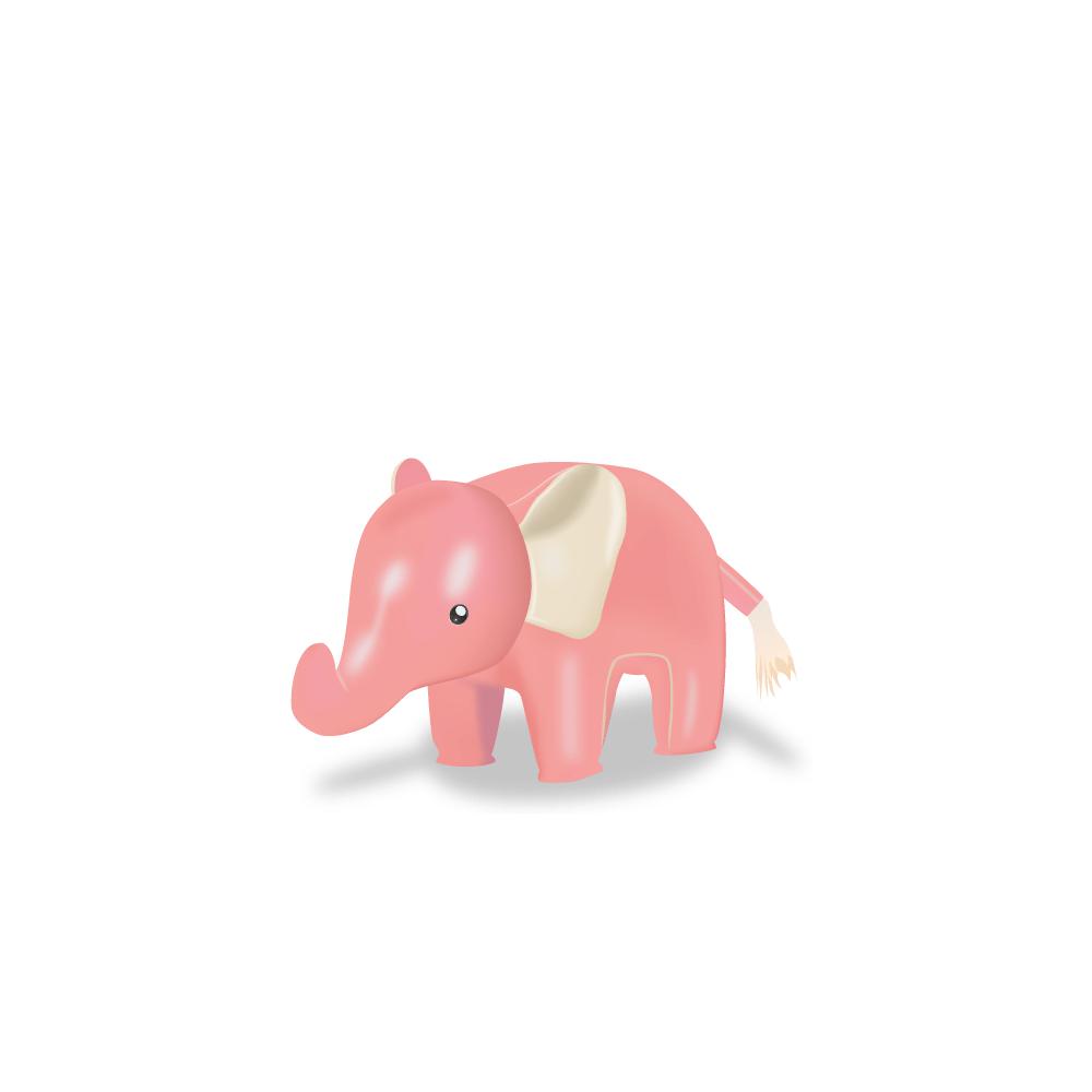 Züny Baby-Elefant Rosa