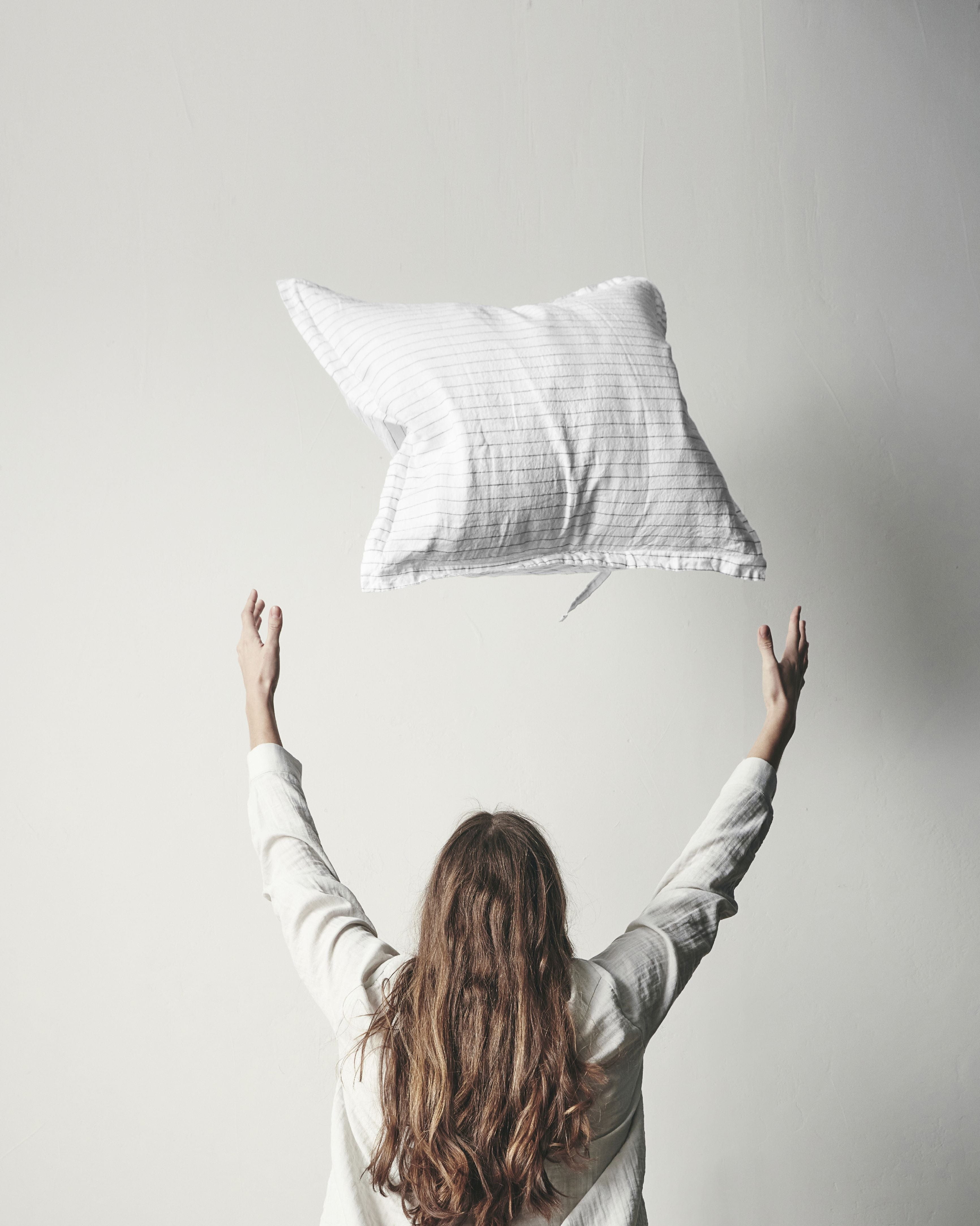 By Nord Dagny Pillowcase 63x60 Cm, Snow With Coal