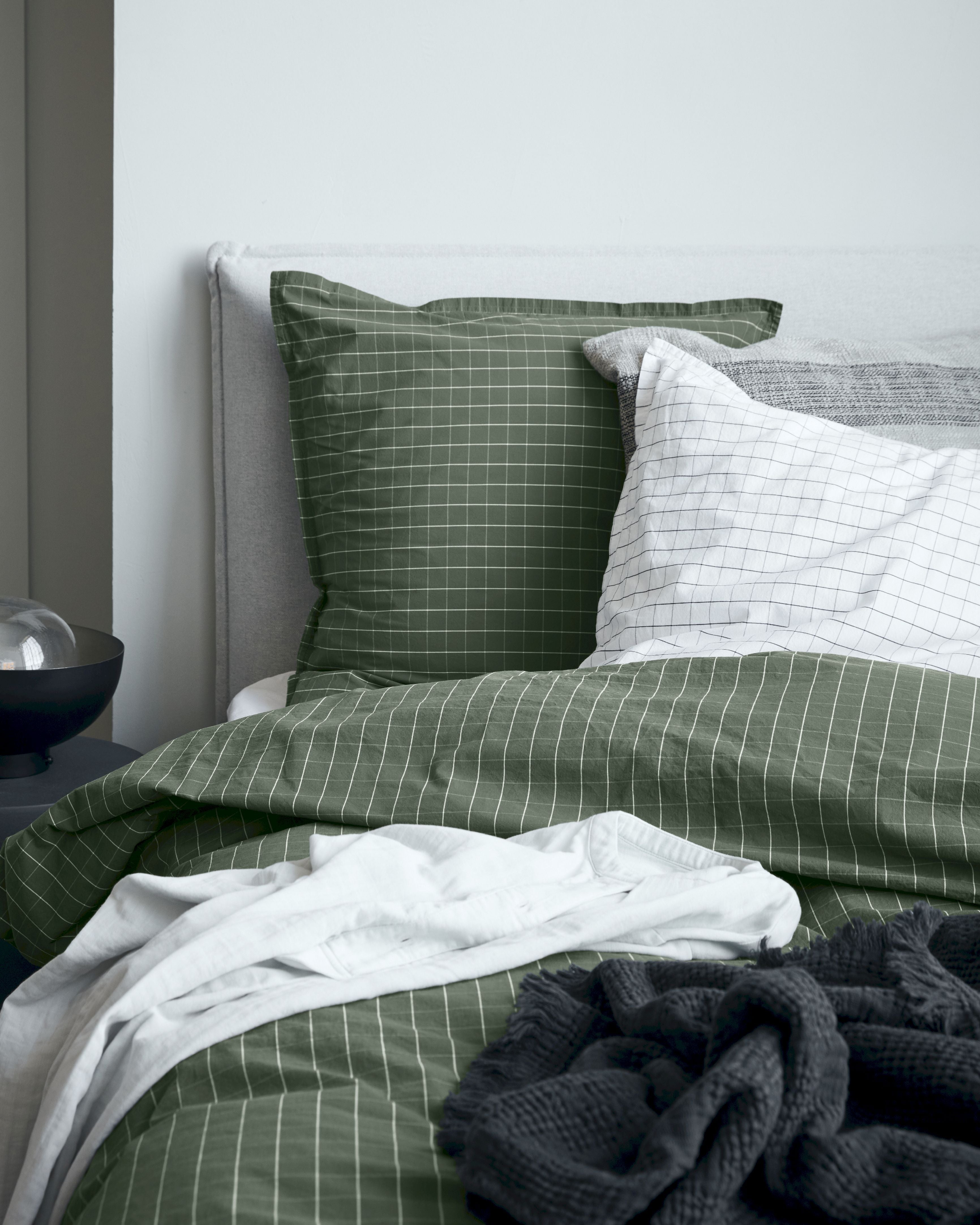 By Nord Erika Bed Linen Set, Forest/Snow