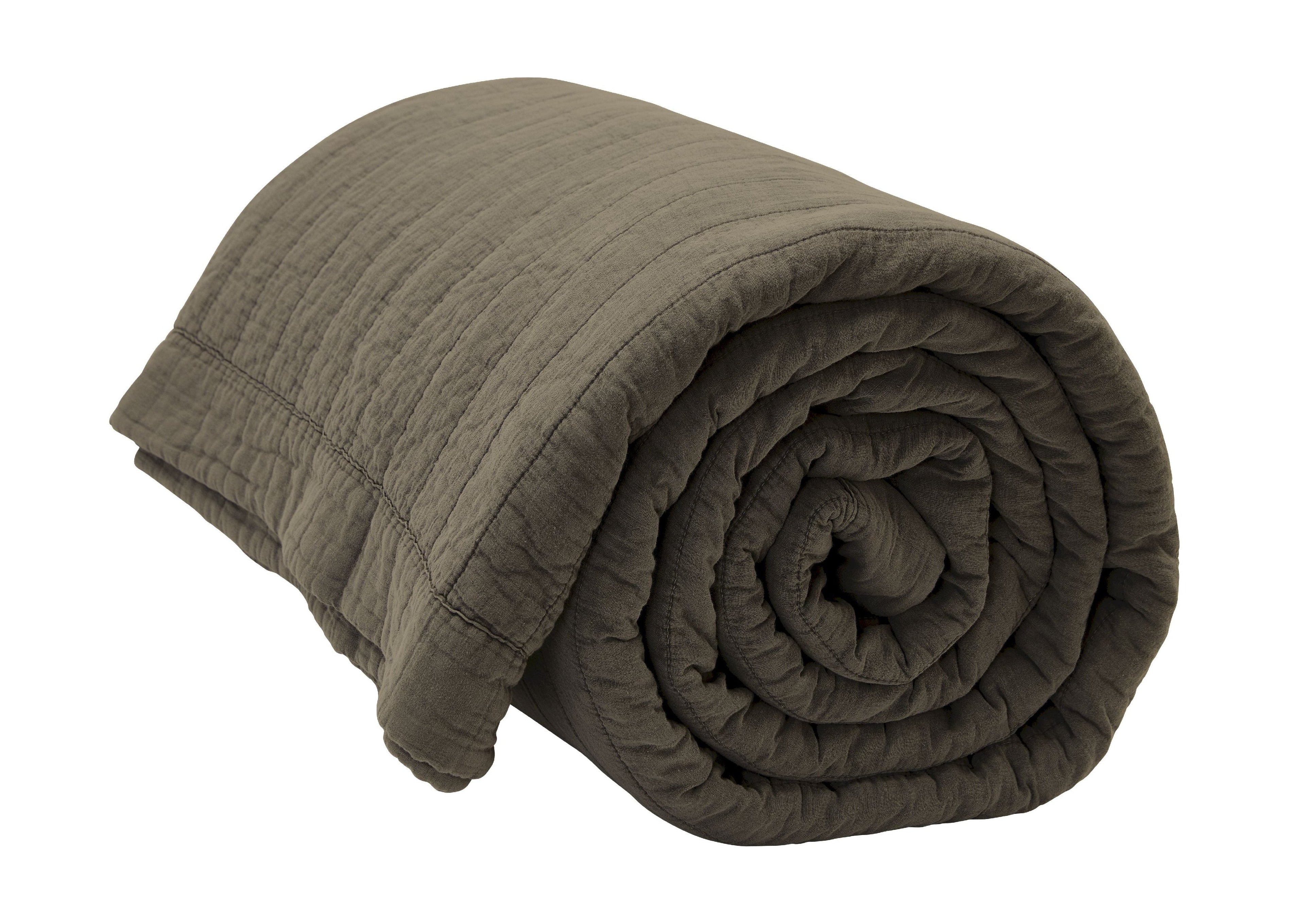 By Nord Magnhild Quilted Bedspread 280 X280 Cm, Bark