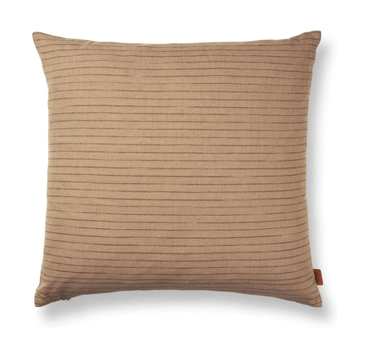 Ferm Living Brown Cotton Cushion, Stripe