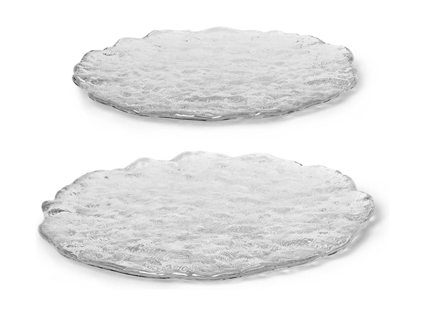 Ferm Living Momento Glass Stones, L Set Of 2, Clear