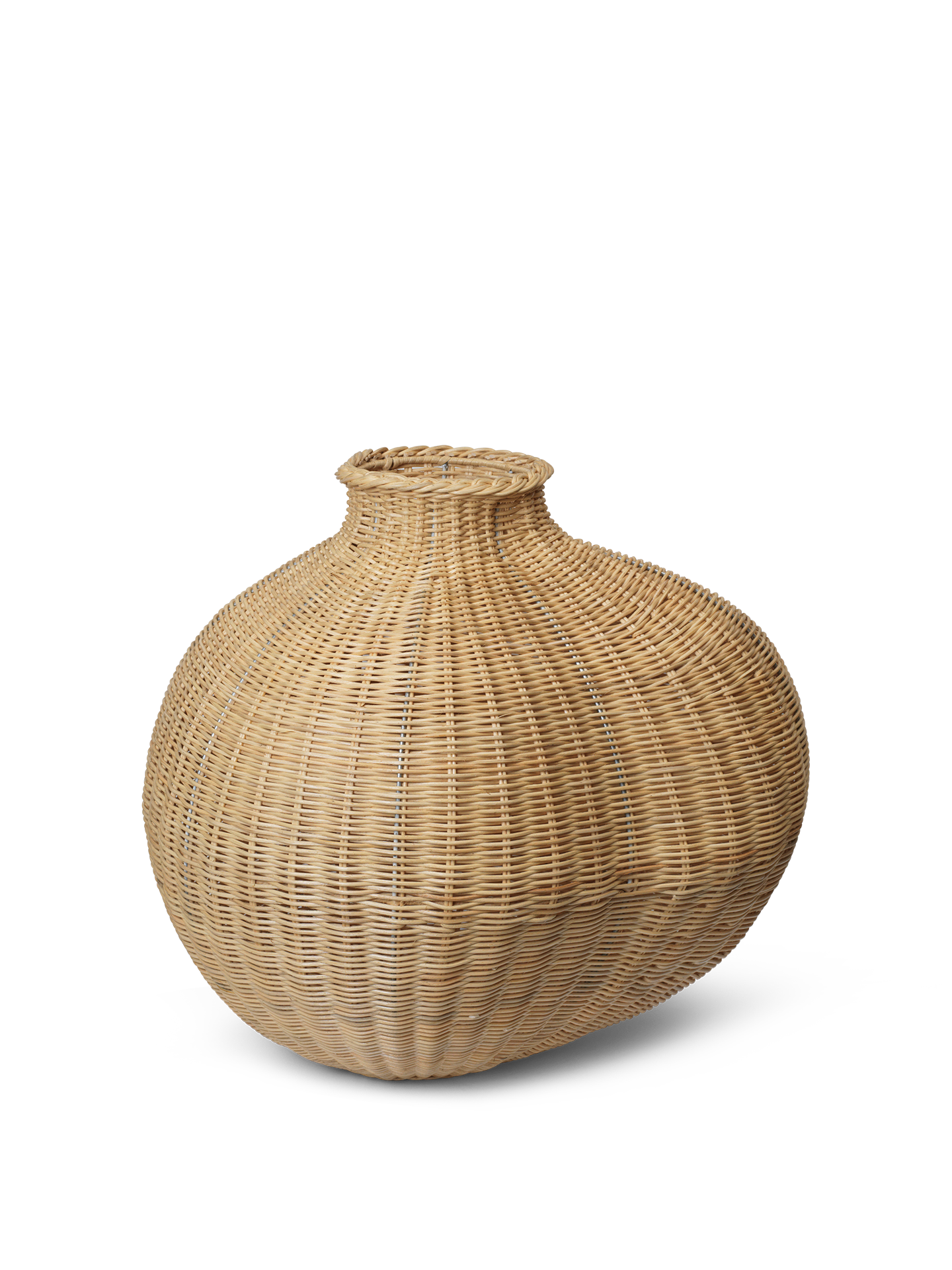 Ferm Living Vase de sol tressé de bola naturel