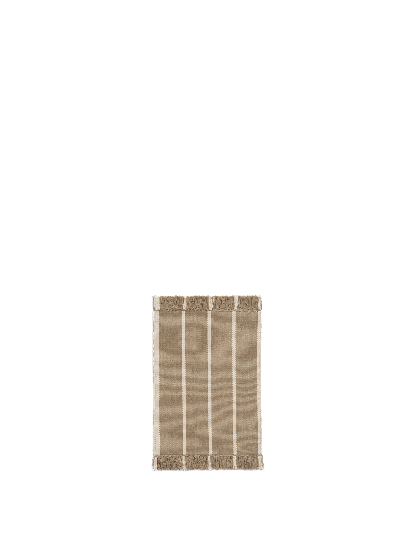 Ferm Living Rustige kelimmat 50 x 70 donker zand/uit wit wit