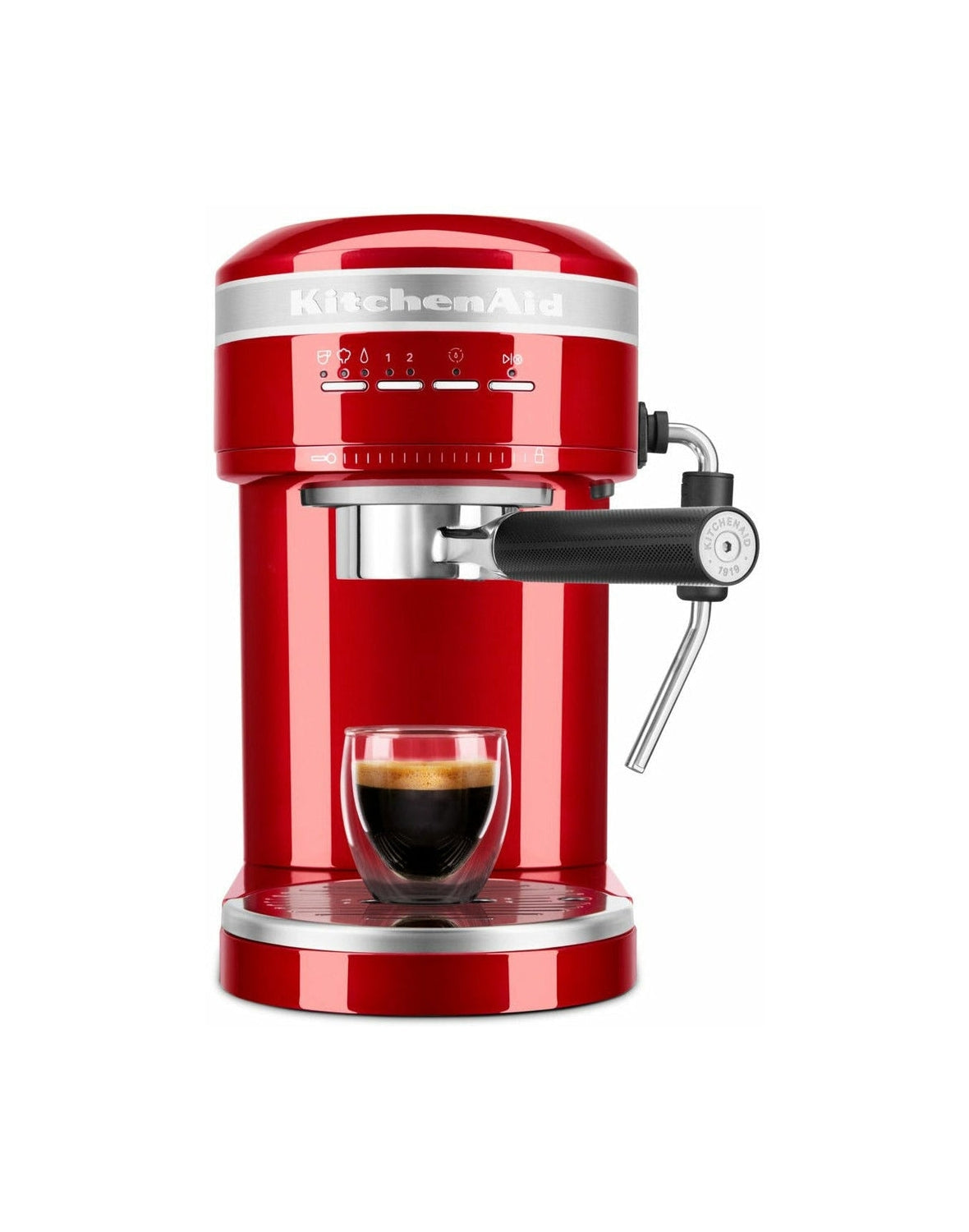 Kjøkkenhjelp 5 KES6503 Artisan Semi Automatic Espresso Machine, Empire Red
