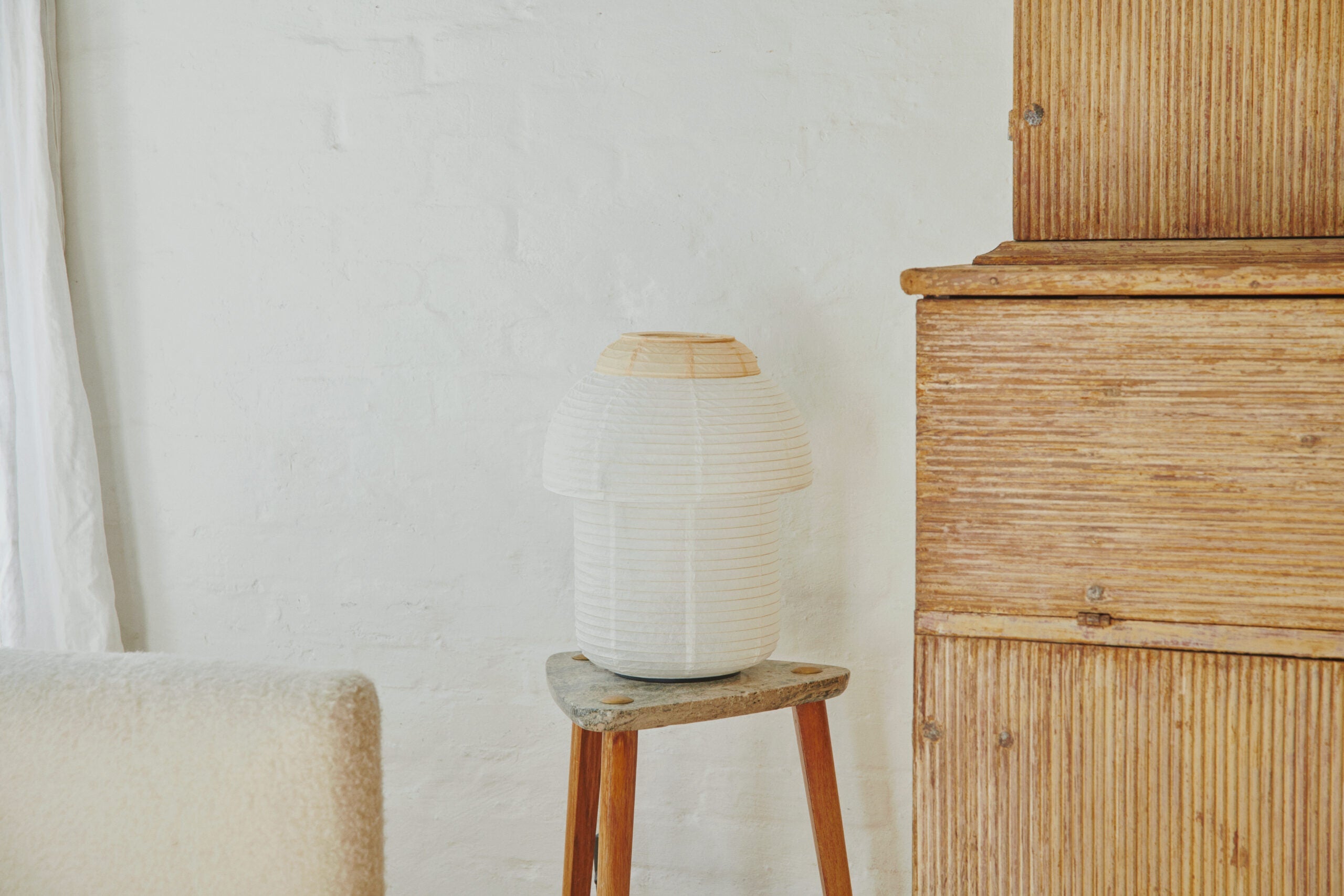 Made By Hand Papier Table Lamp ø30 Double Table, Soft Yellow