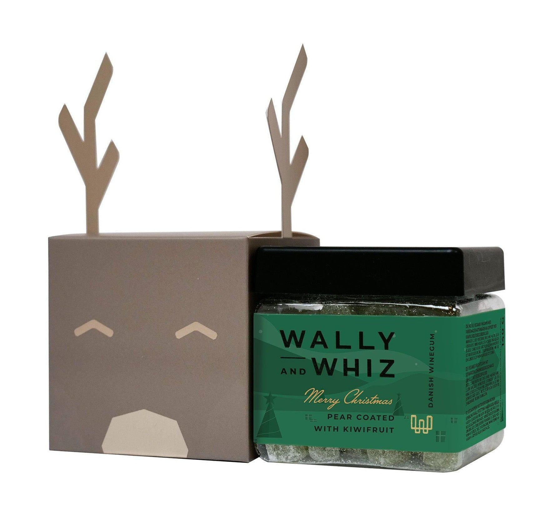 Wally og Whiz Reindeer Gray 1 Small Cube Pear W Kiwi 140G