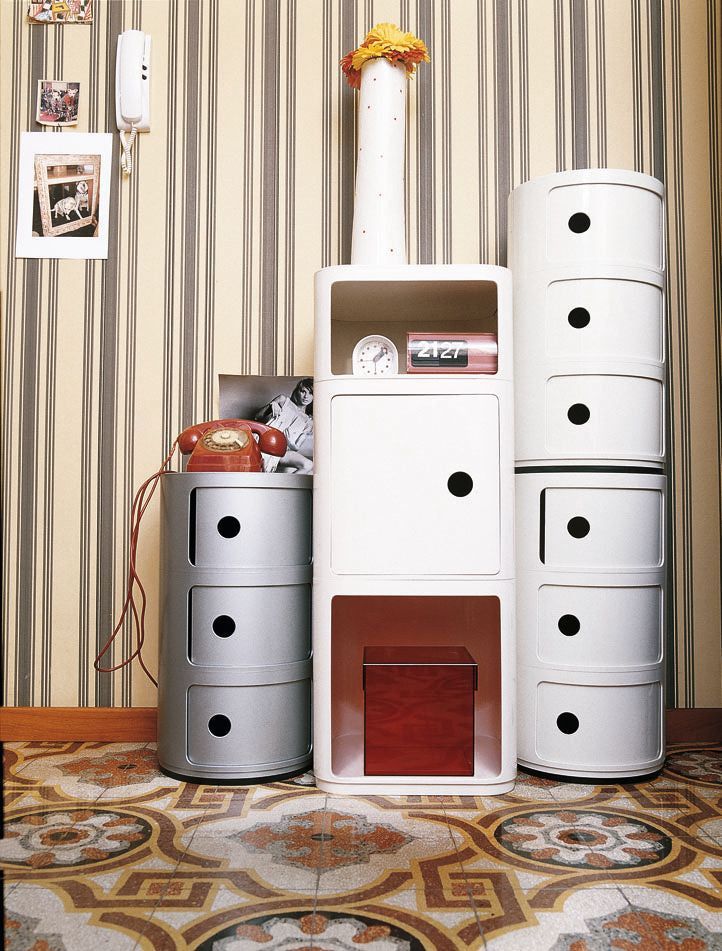 Kartell Componibili Container Set med 4 hjul