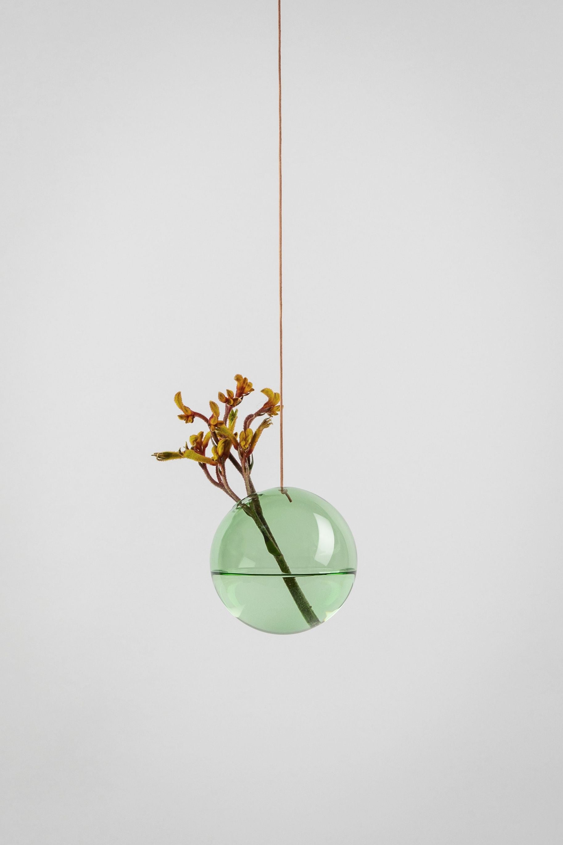 Studio About Hanging Flower Bubble Vase Medium, Green