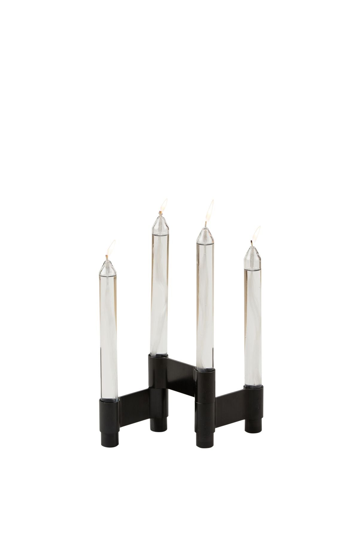 Studio About Link Candle Holder, Black Anodized