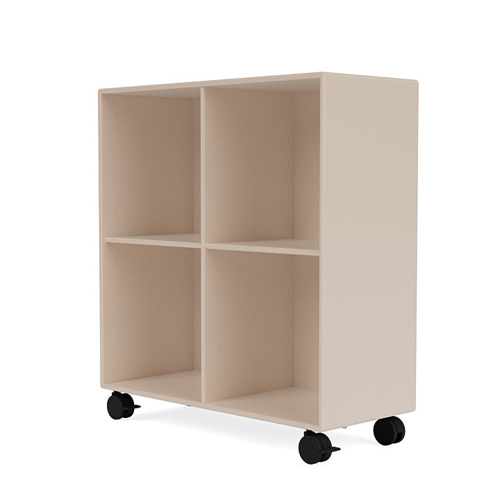 Montana Show Bookcase With Castors, Clay