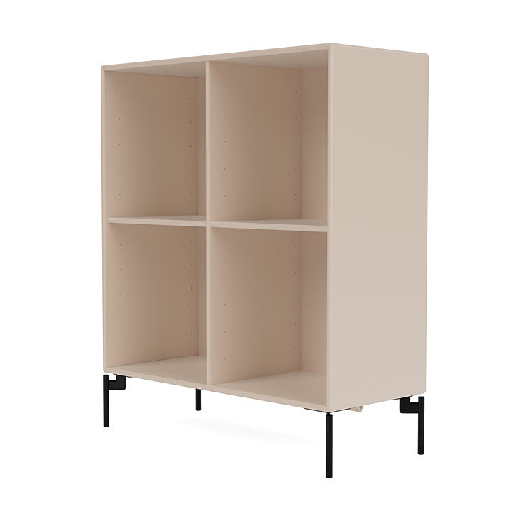 Montana Show Bookcase With Legs, Clay/Black