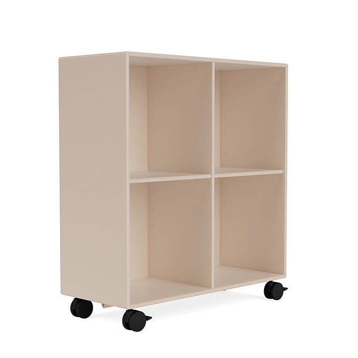 Montana Show Bookcase With Castors, Clay
