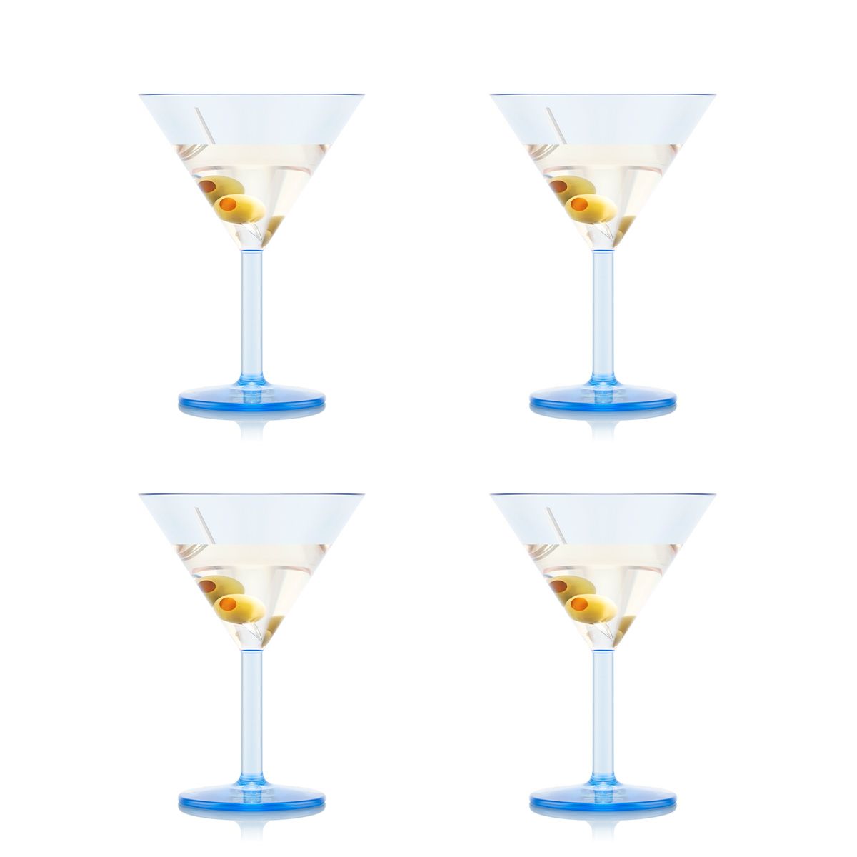 Bodum Oktett Martini Glasses 4 Pcs. 0.18 L, Blue Moon