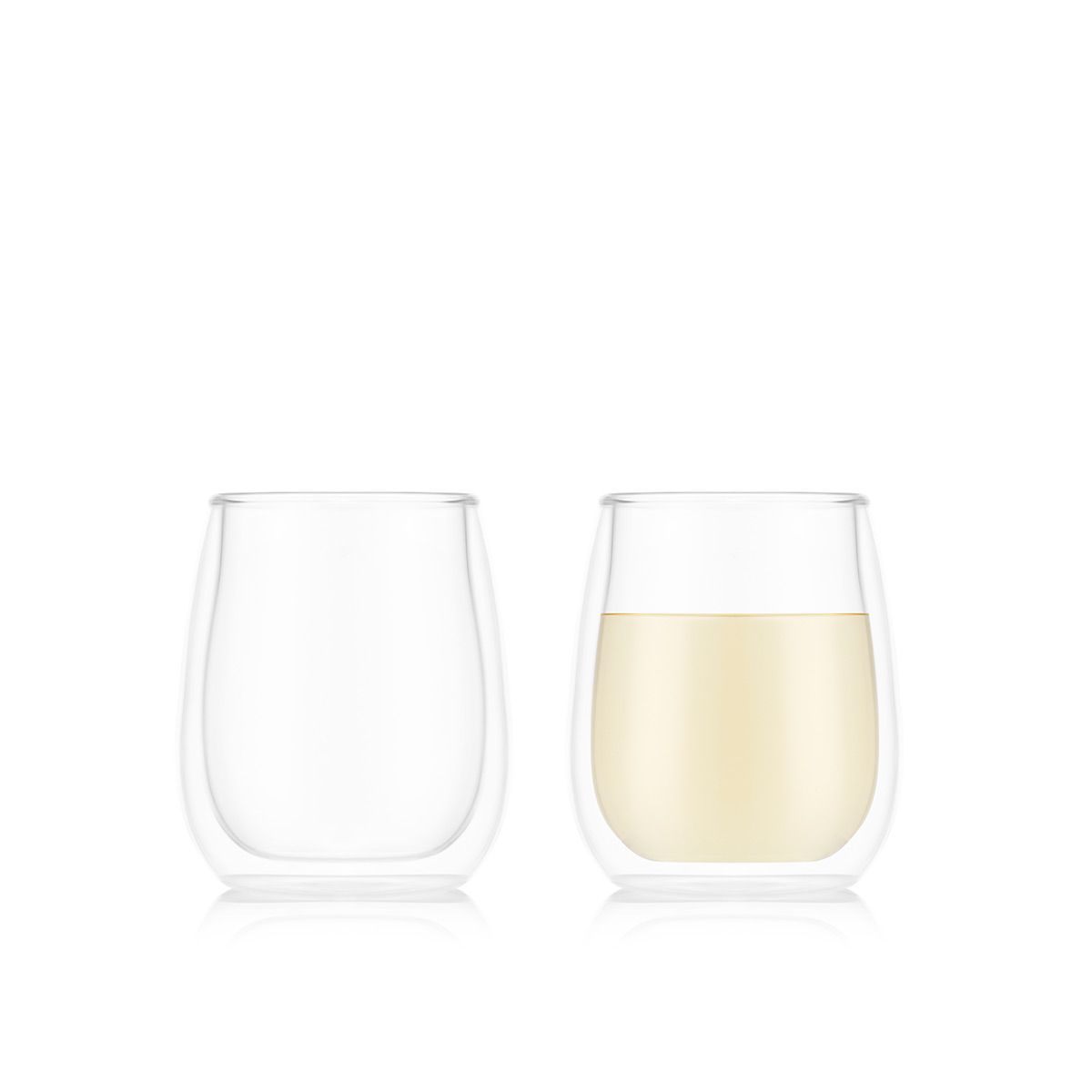 Bodum Skål dubbelwandige glazen 2 stuks, Chardonnay 0,25 l