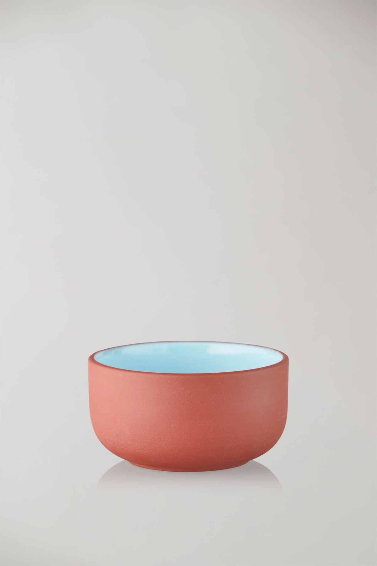 Studio über Clayware -Set von 2 Schalen, Terrakotta/Blau