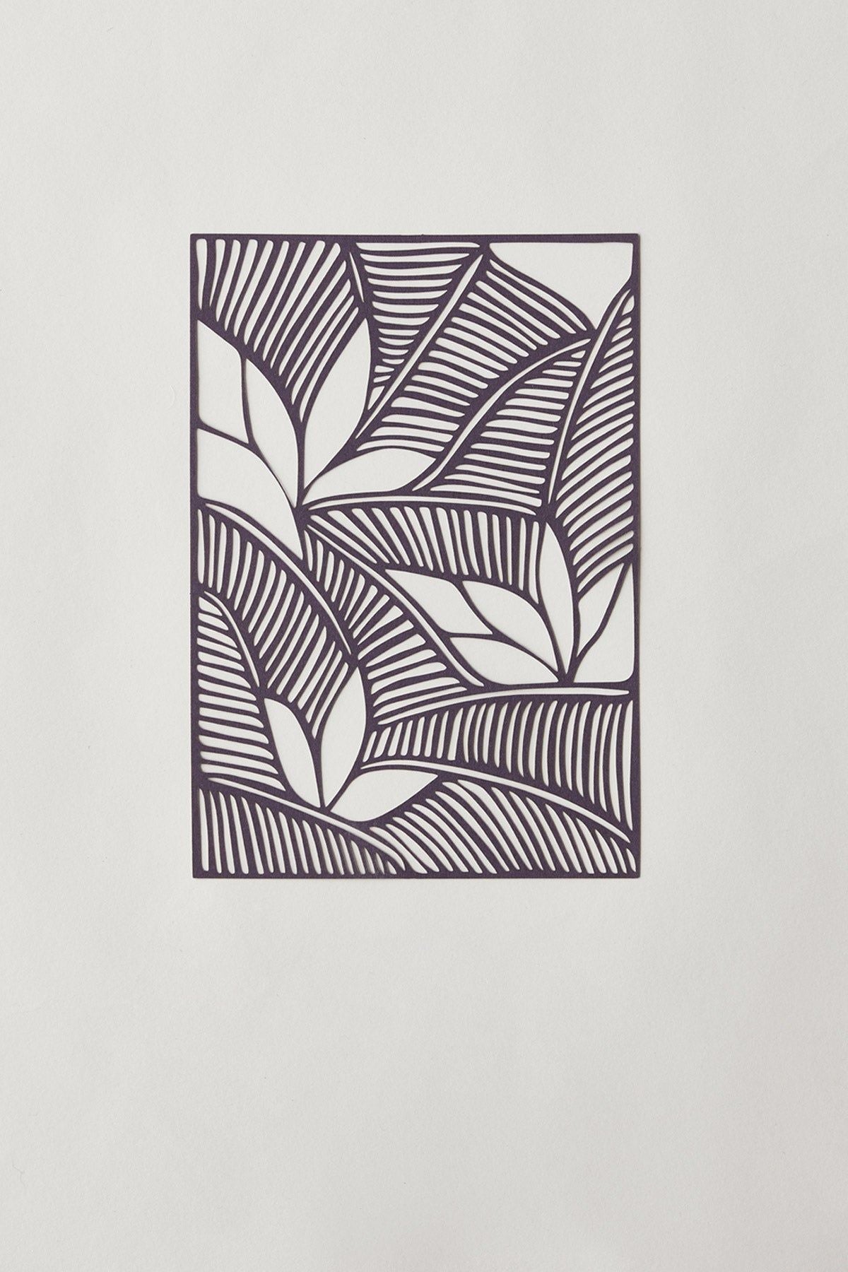 Studio About Papercut A5 Organic Rectangle, Aubergine