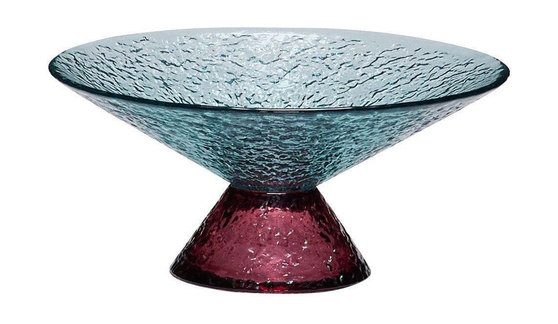 Hübsch Bonbon Glass Bowl Medium, Blue/Red