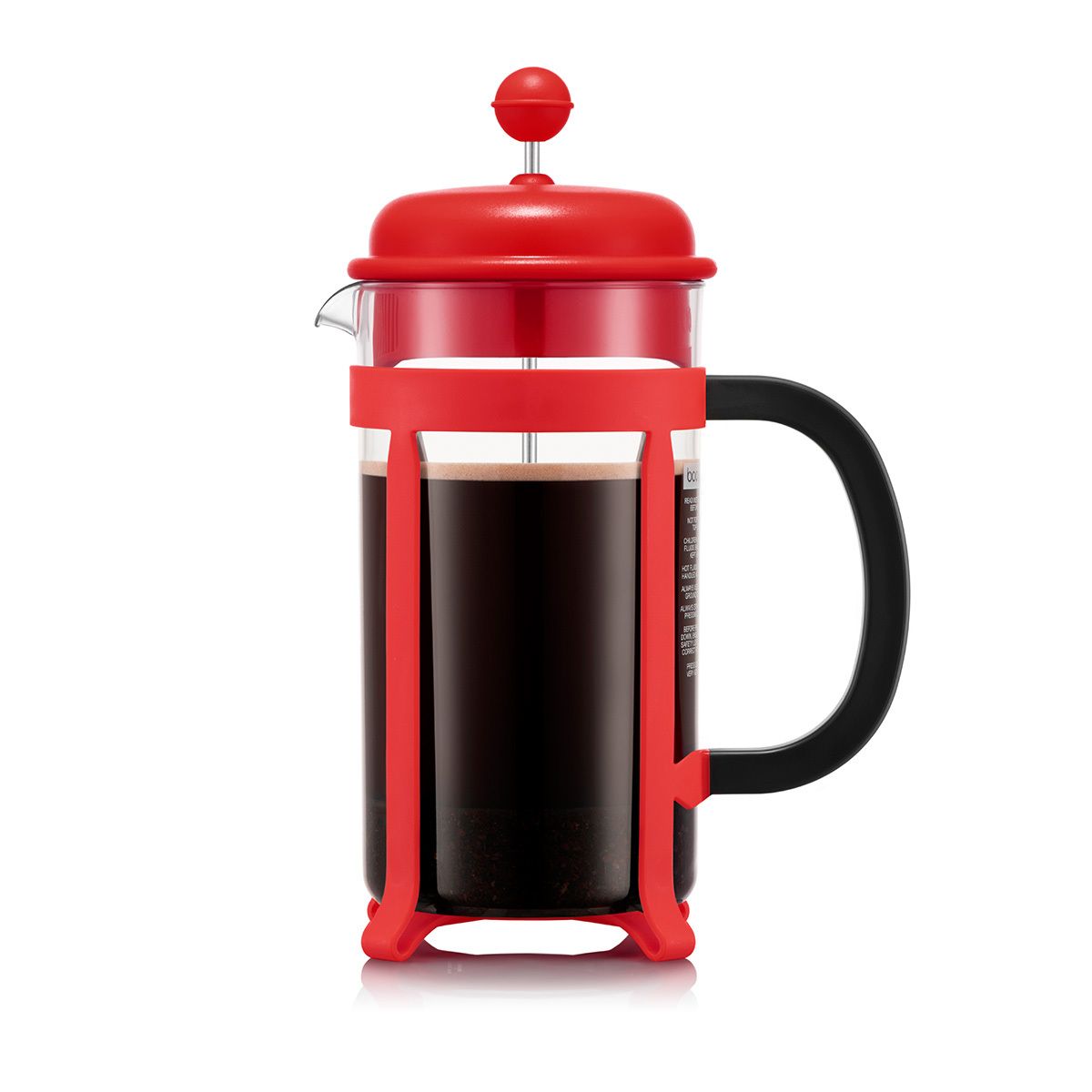 Bodum Java French Press Kaffeemaschine 1 L, Rot