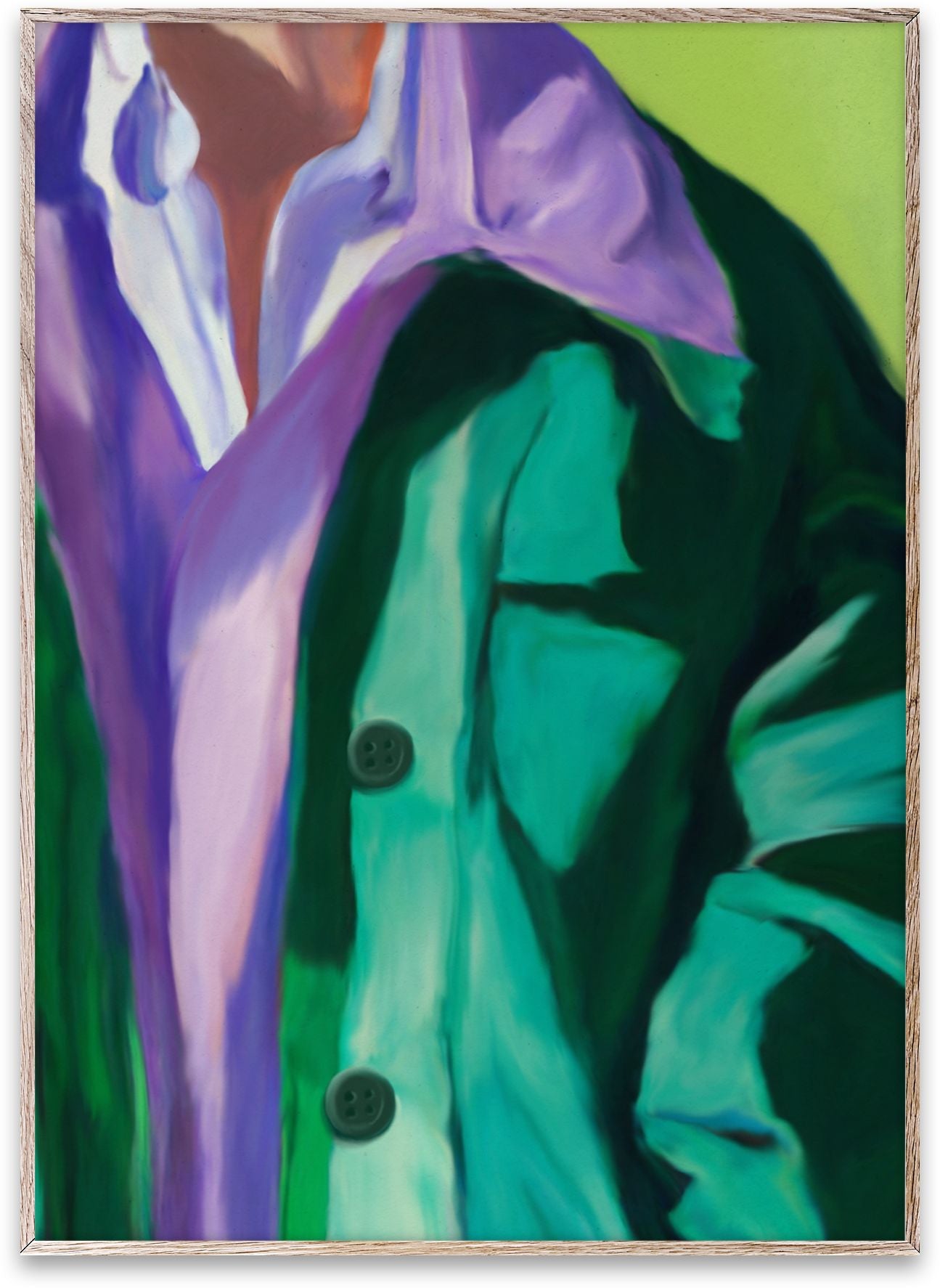 Cartel de la chaqueta de primavera colectiva de papel, 50x70 cm