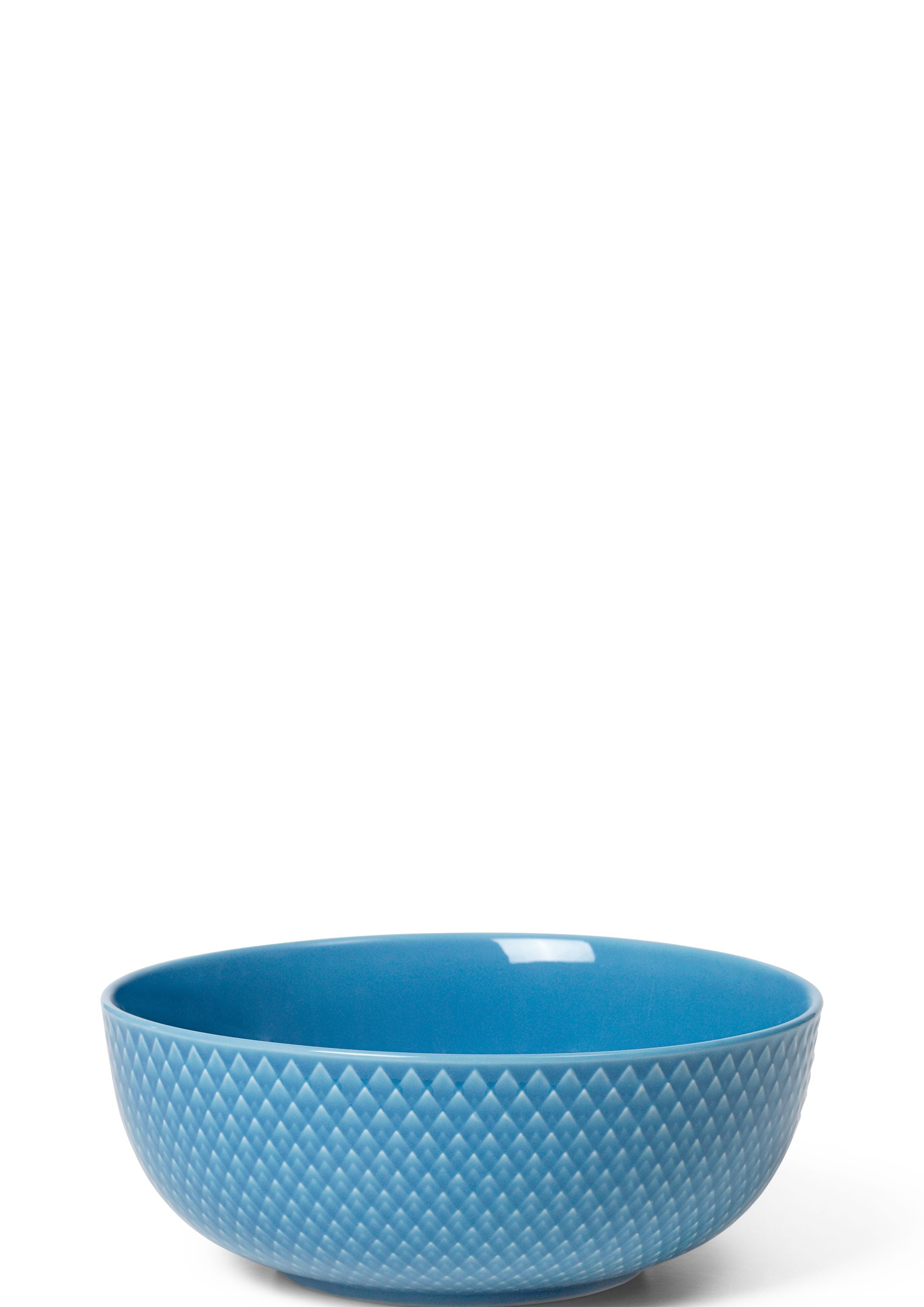 LyngbyPorcelænRhombe颜色碗Ø15.5厘米，蓝色