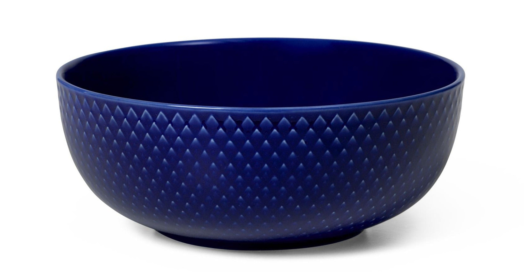 Lyngby Porcelæn Rhombe Color Bowl Ø15,5 cm, dökkblár