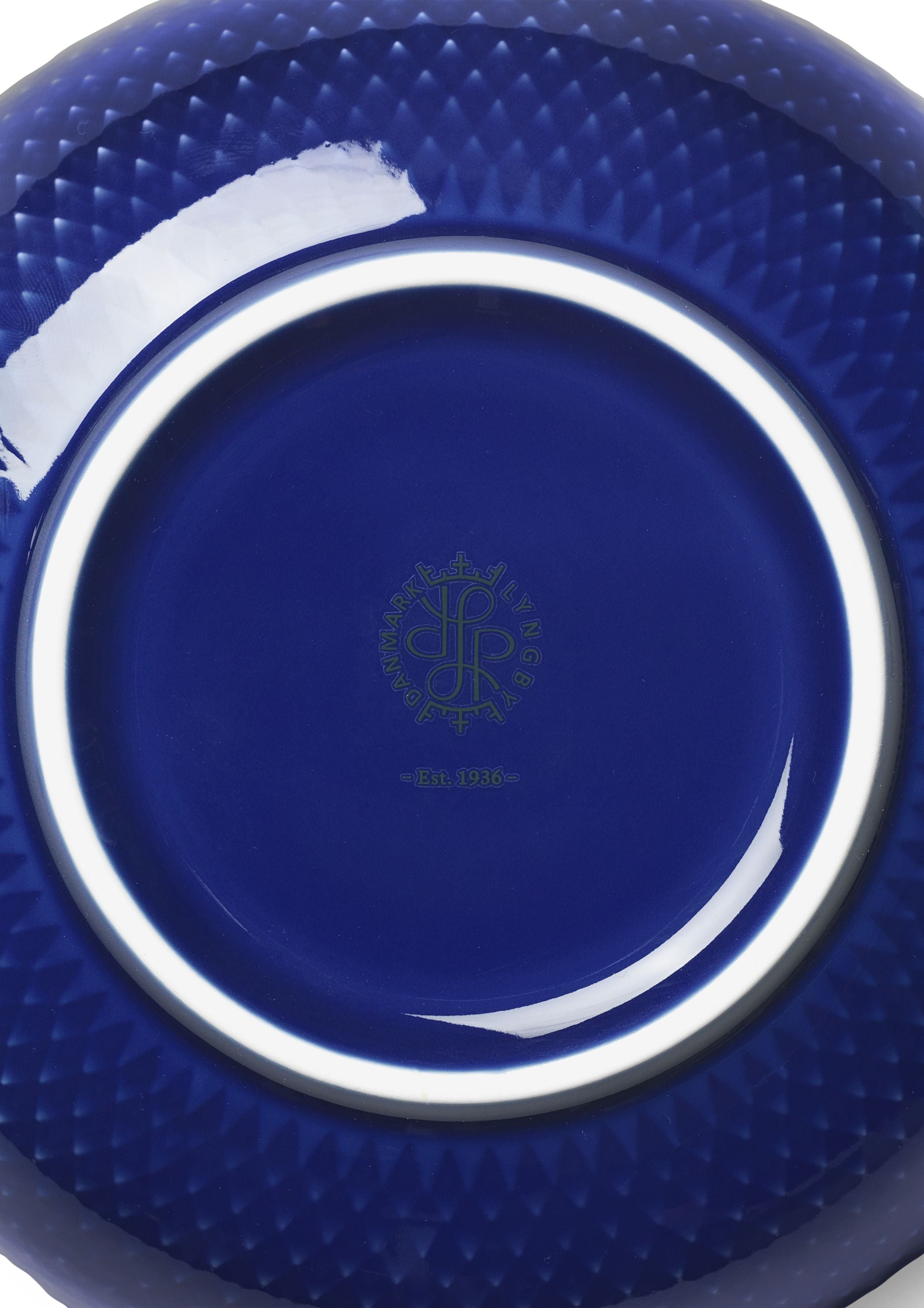 Lyngby Porcelæn Rhombe Color Bowl Ø15.5 cm, azul oscuro