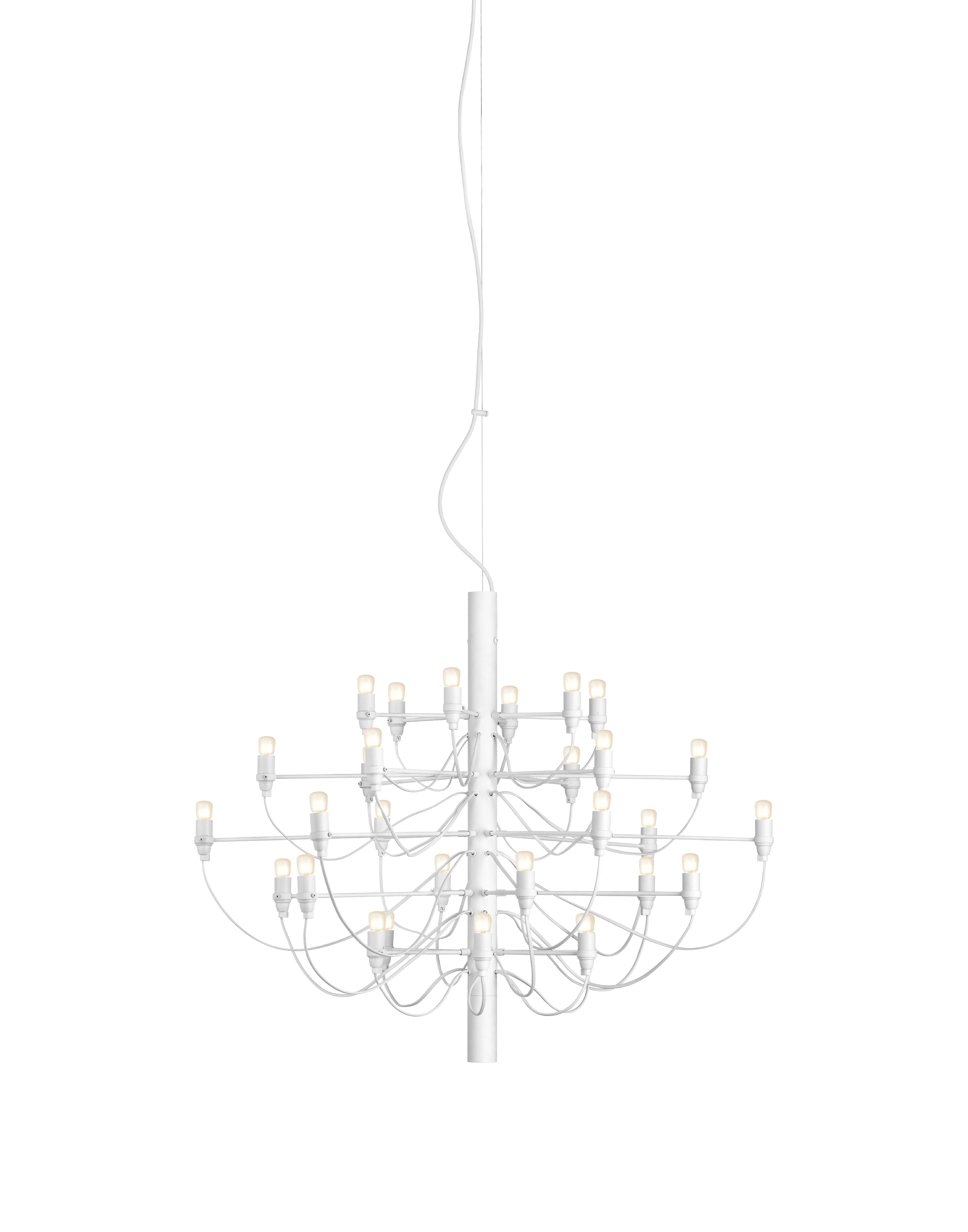 Flos 2097/30 Chandelier Frosted Bulbs, Matte White