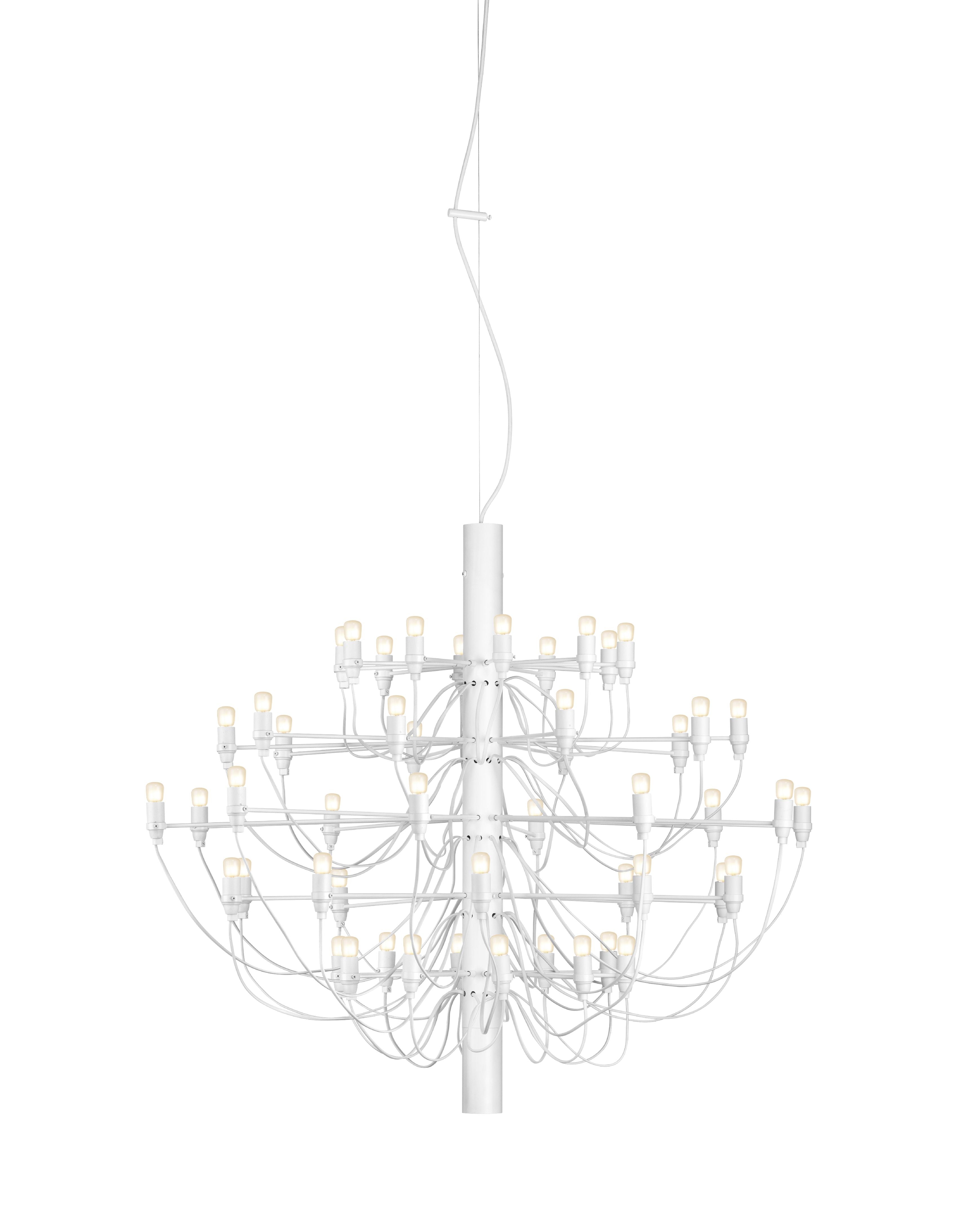 Flos 2097/50 Chandelier Frosted Bulbs, Matte White