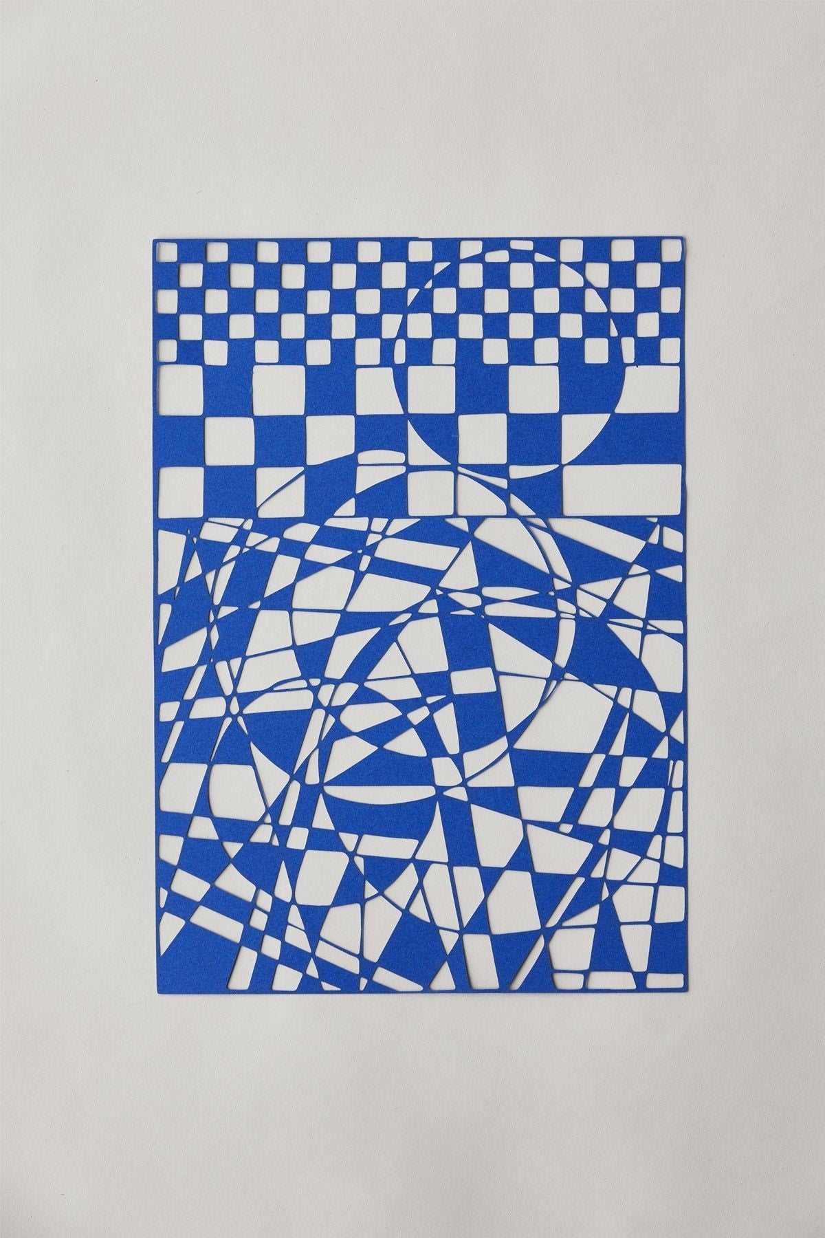 Studio om Papercut A4 Geometrisk rektangel, blå