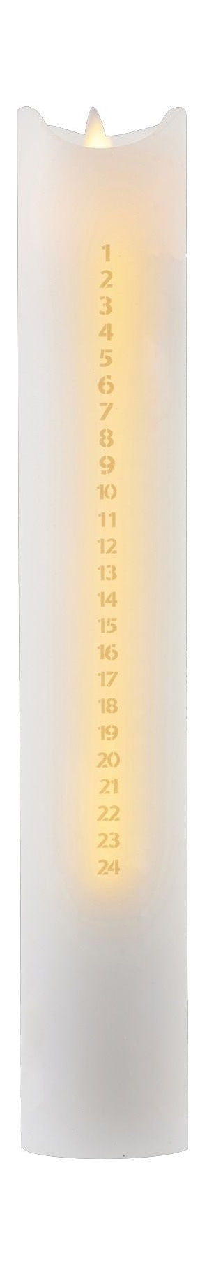 Sirius Sara Calendar Light Ø4,8x H29cm, bianco/oro