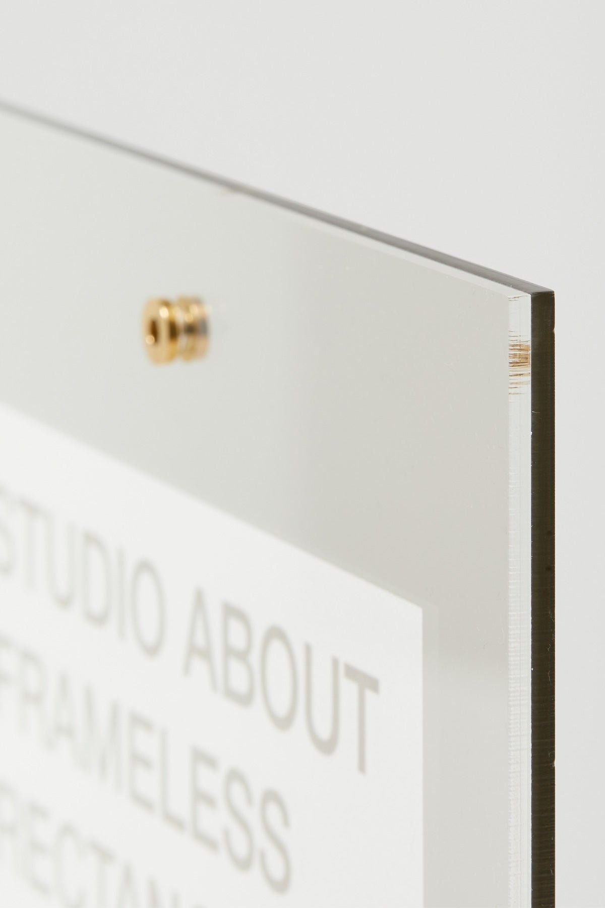 Studio over frameless frame A4 -rechthoek, rook