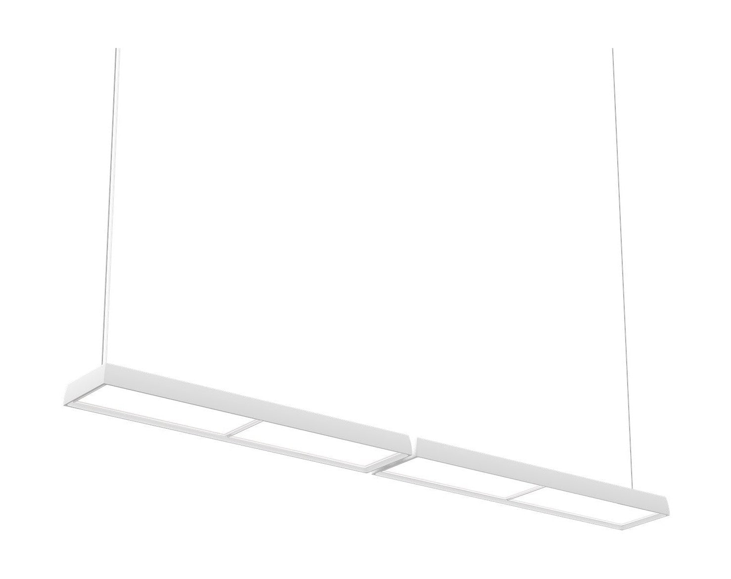 Louis Poulsen LP Slim Box Lampe suspendue double4954 Lumens Wireless Bluetooth, blanc