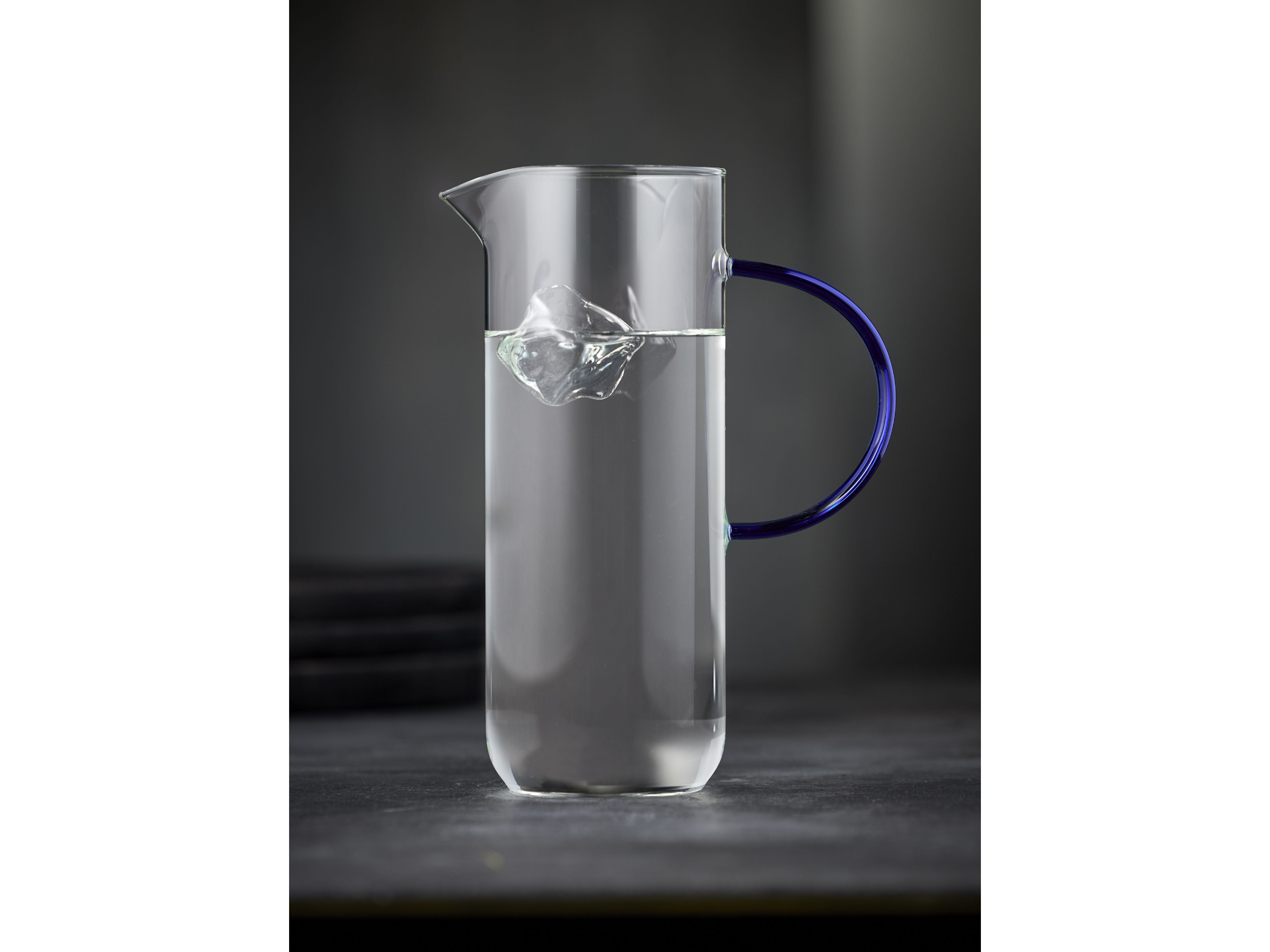 Lyngby Glas Torino Glass Jug 1,1 L, Clear/Blue