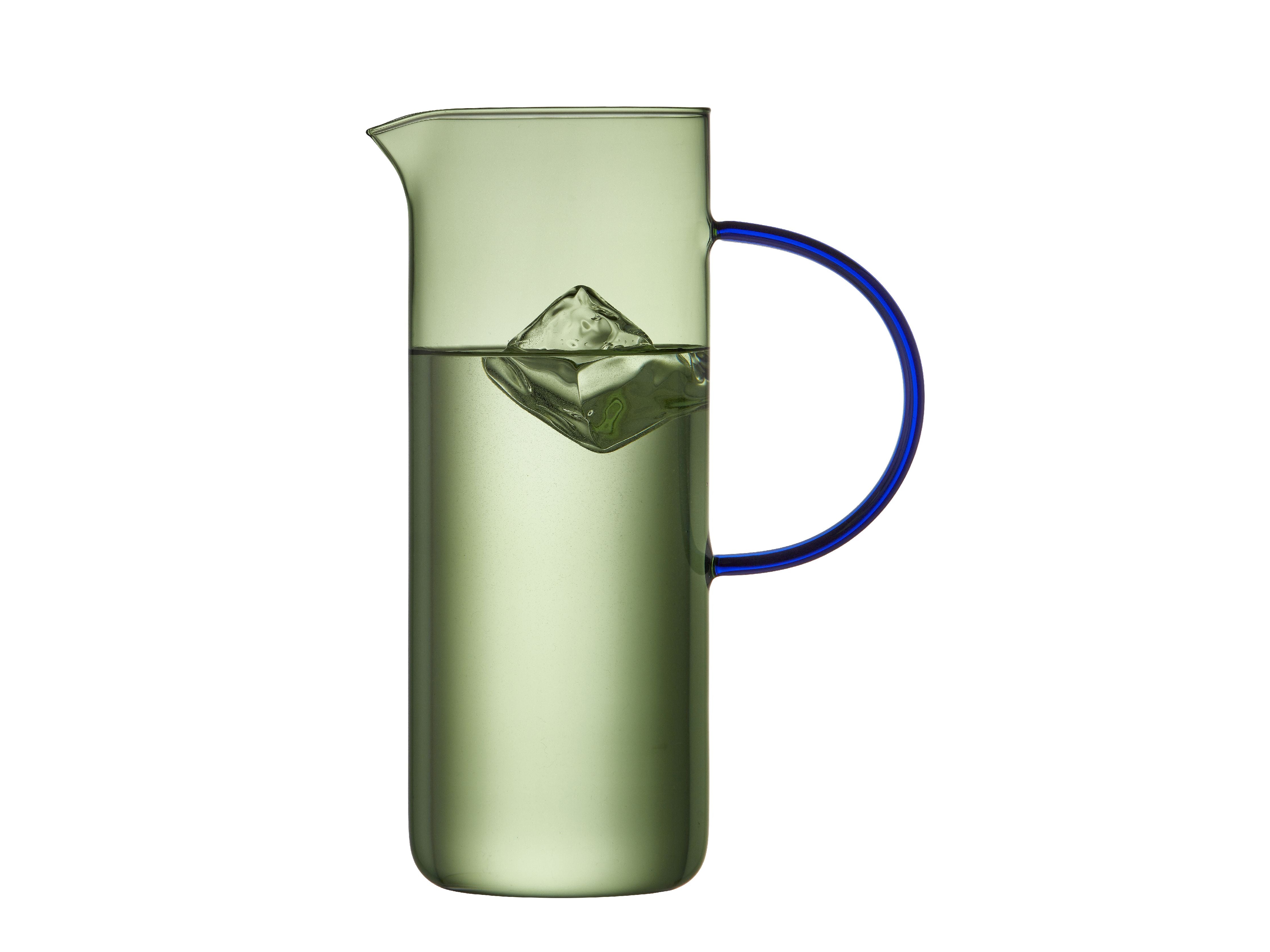 Lyngby Glas Torino glas kanna 1,1 L, grön/blå