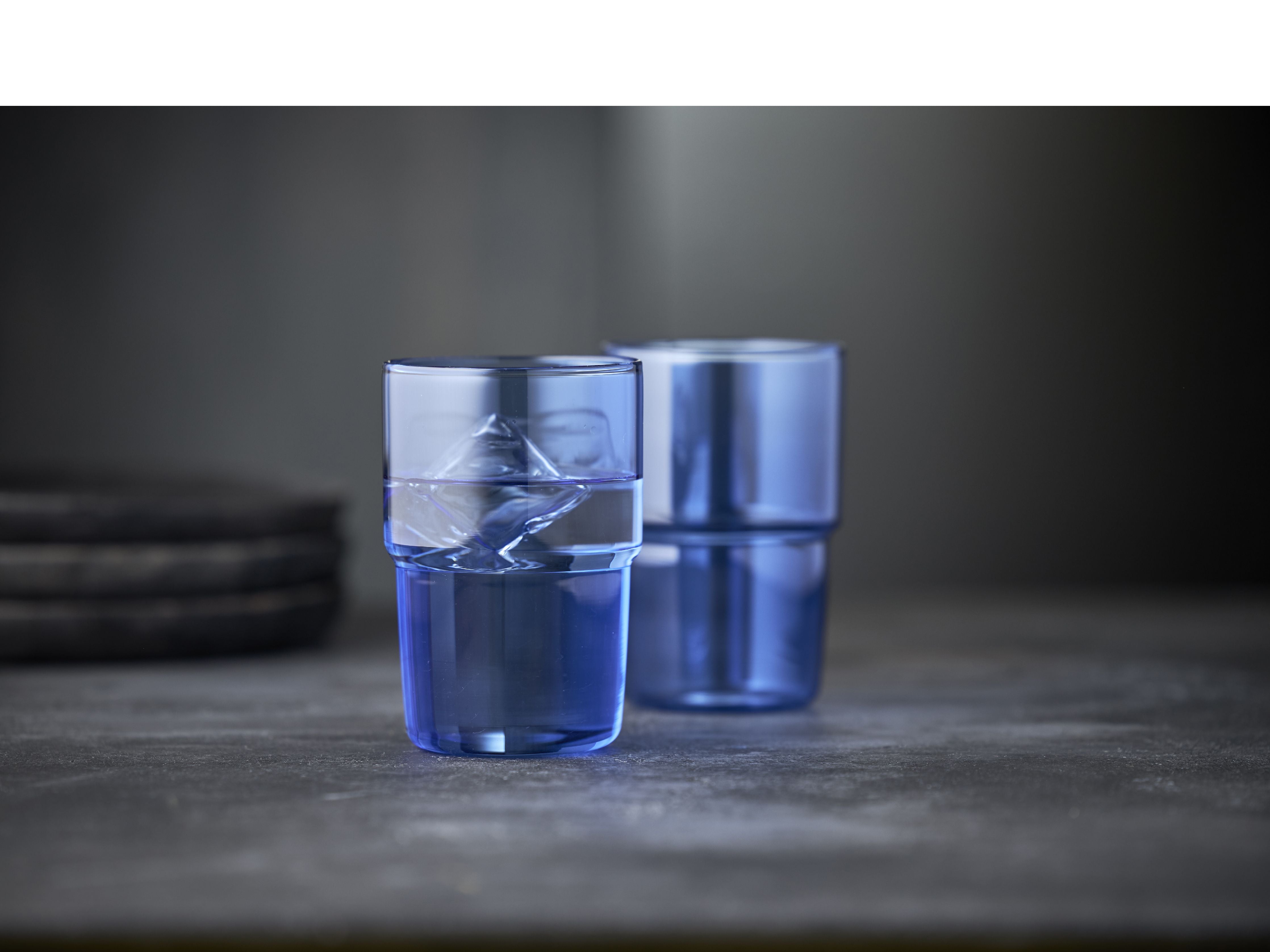 Lyngby Glas Torino Drinking Glass 40 Cl 2 Pcs, Blue