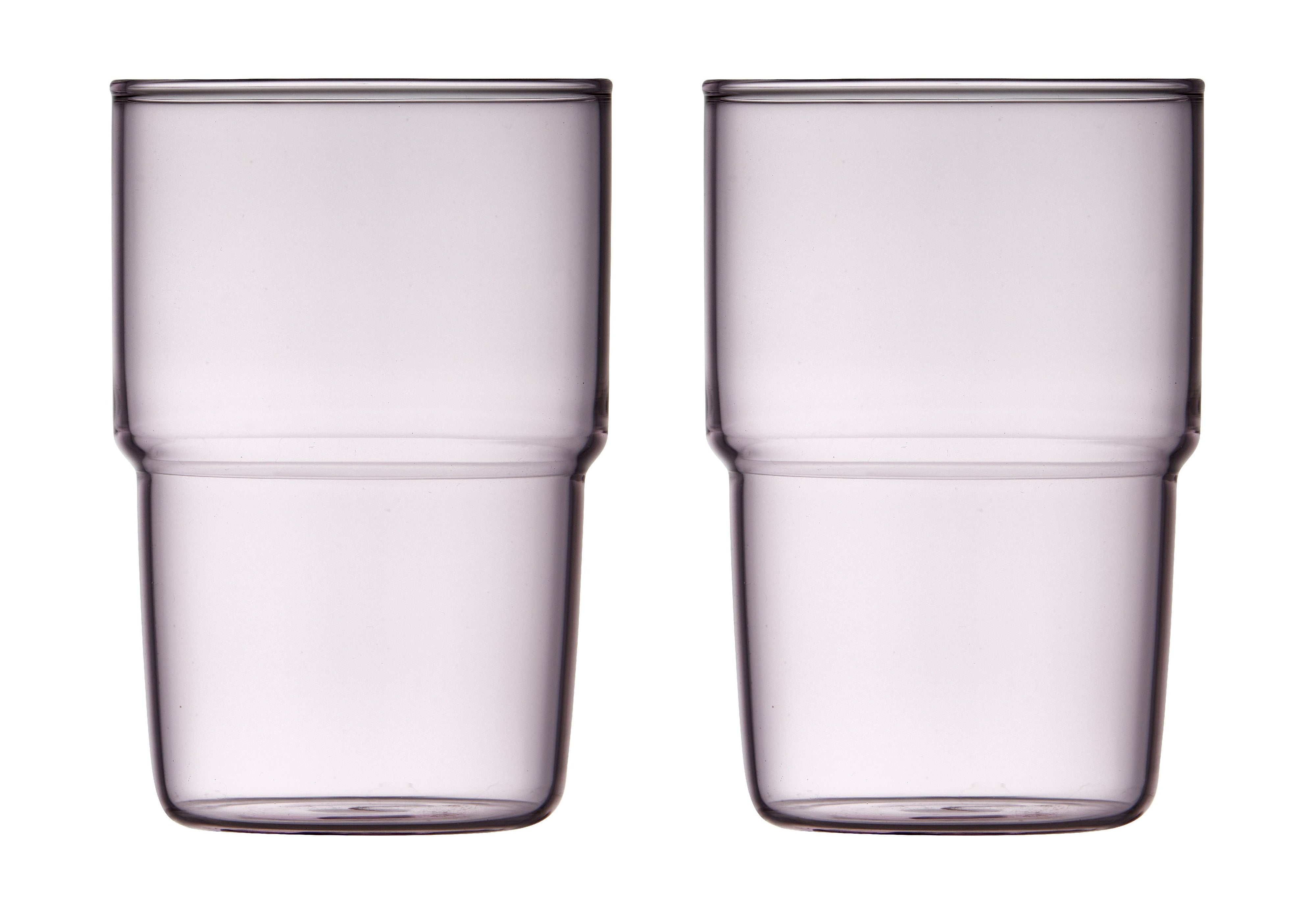 Lyngby Glas Torino drik glas 40 Cl 2 stk, lyserød